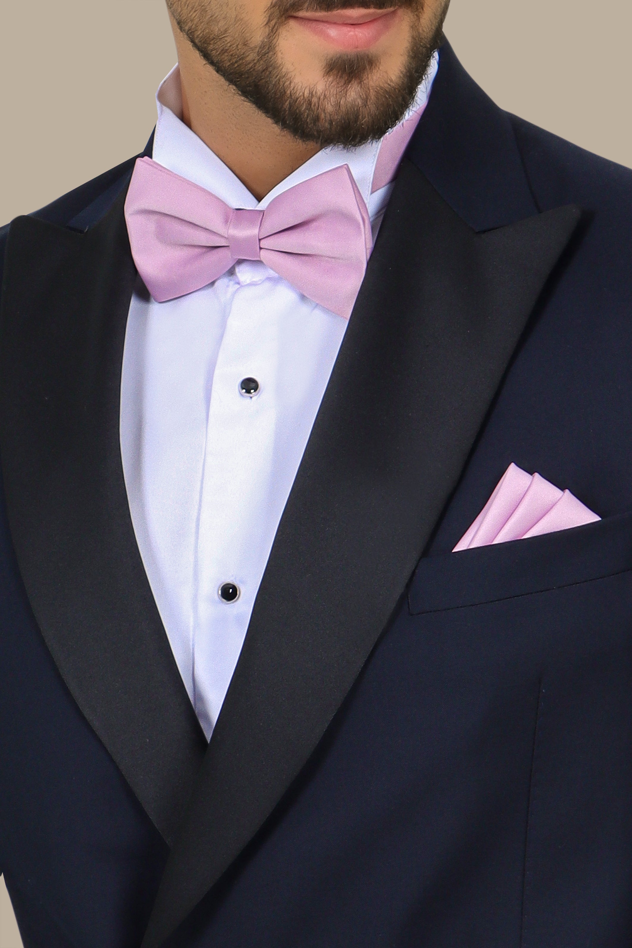 Navy Double-Breasted Peak Lapel Tuxedo