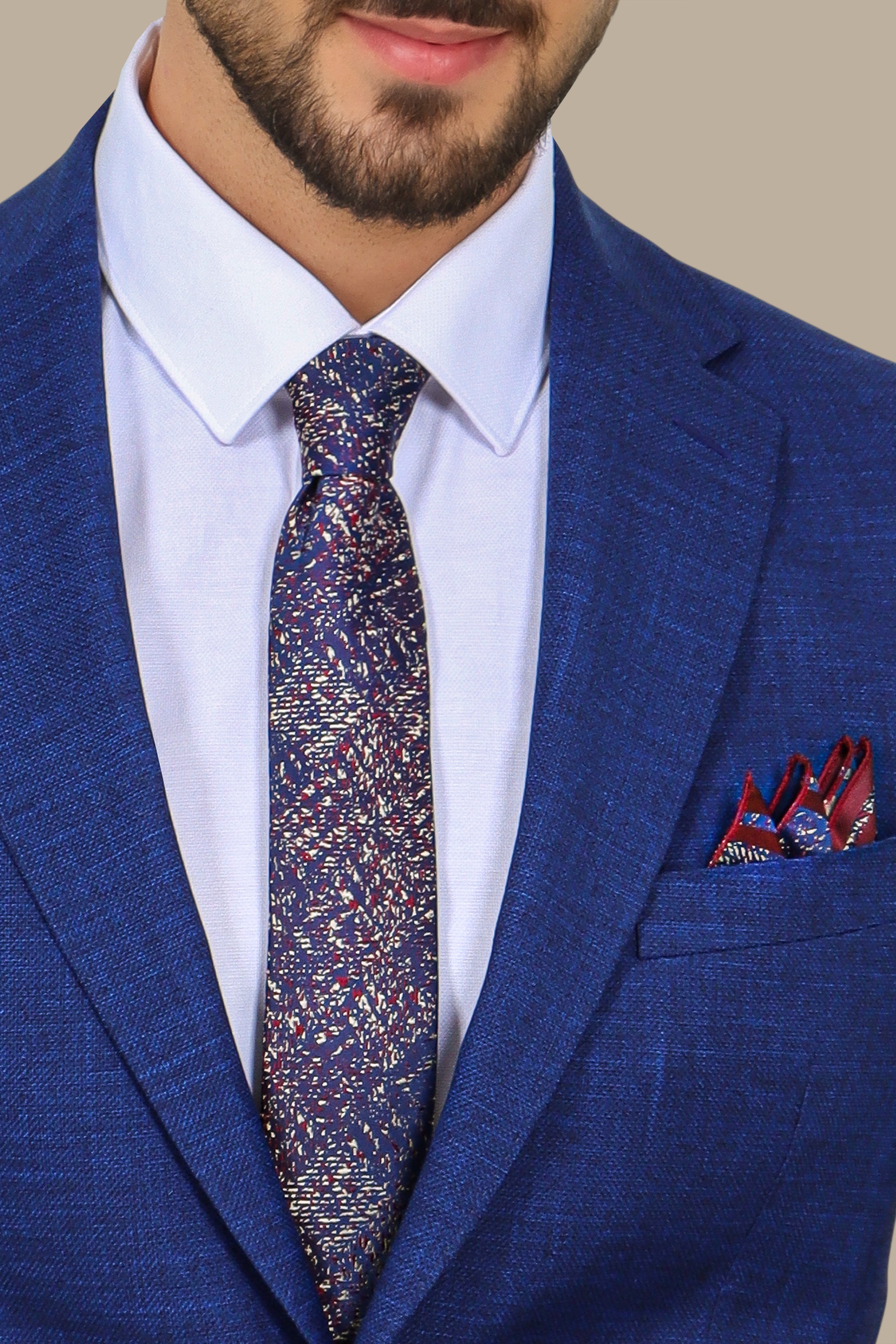 Navy Blue Notch Fila Fil Suit