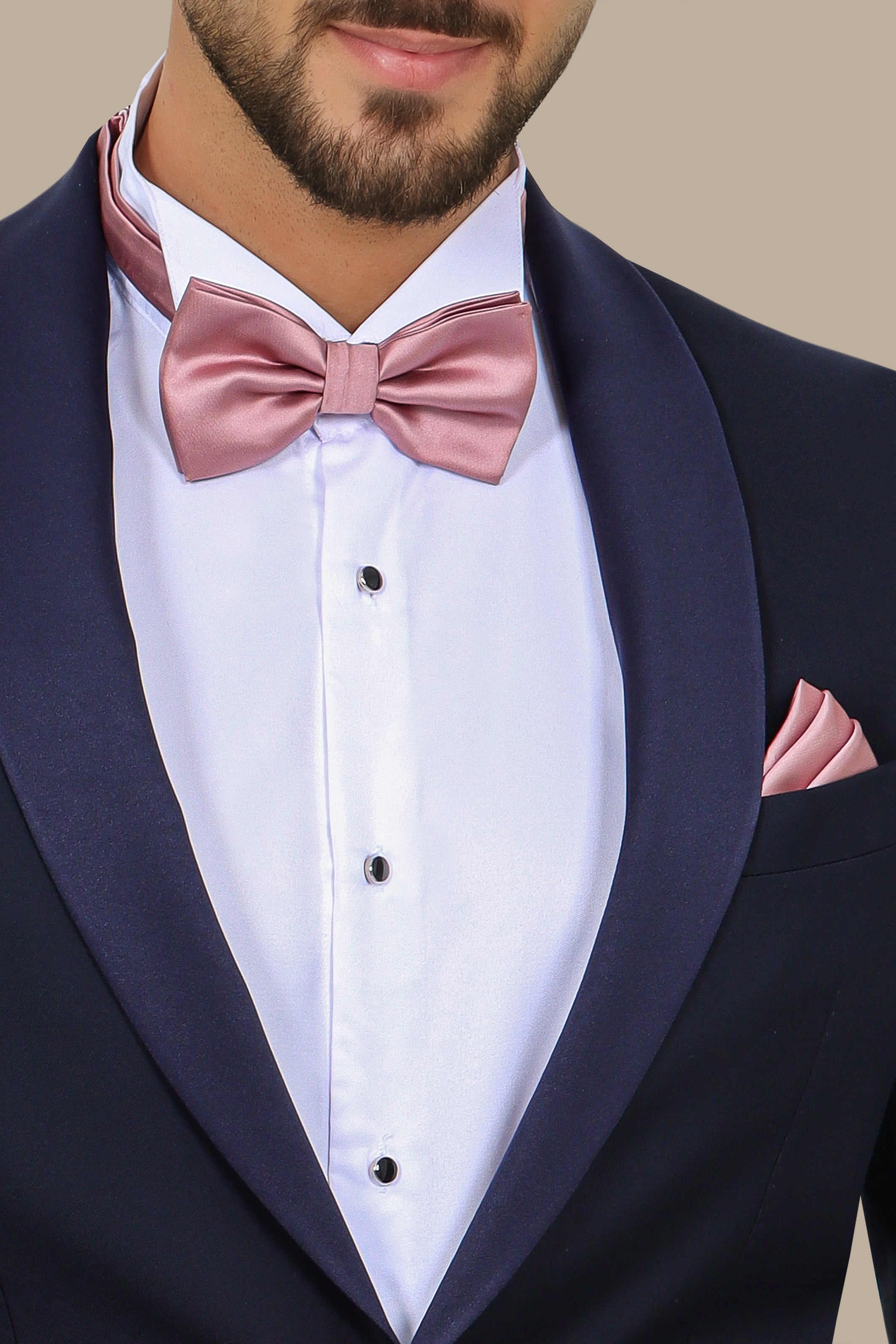 Midnight Elegance: The Navy Tuxedo with Shawl Lapel