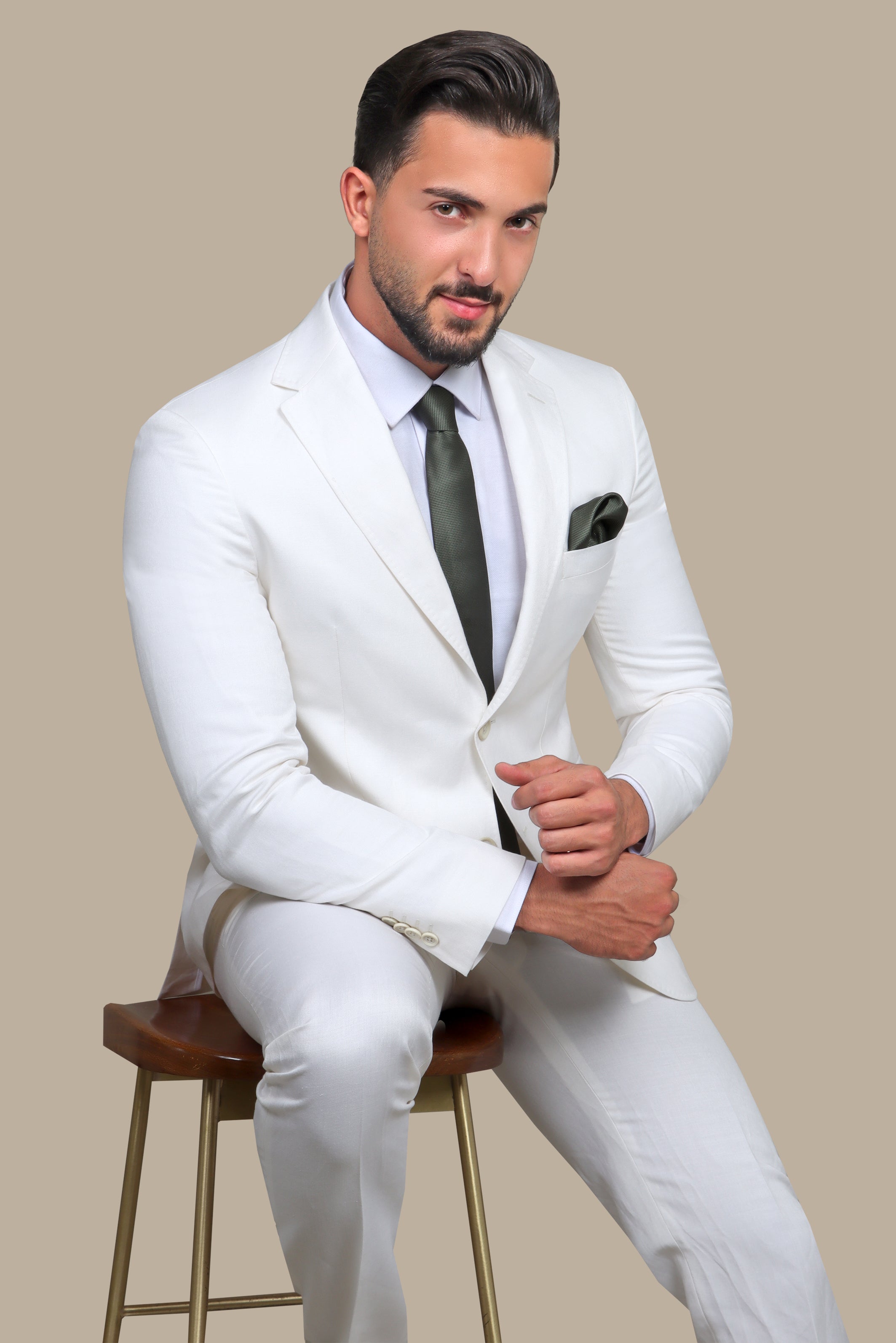 White Linen Suit