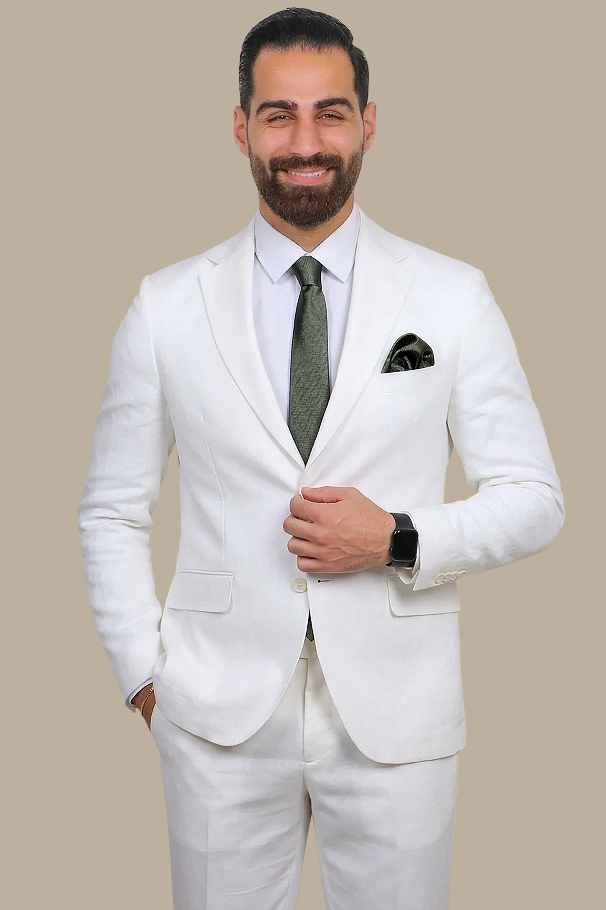 White Linen Suit