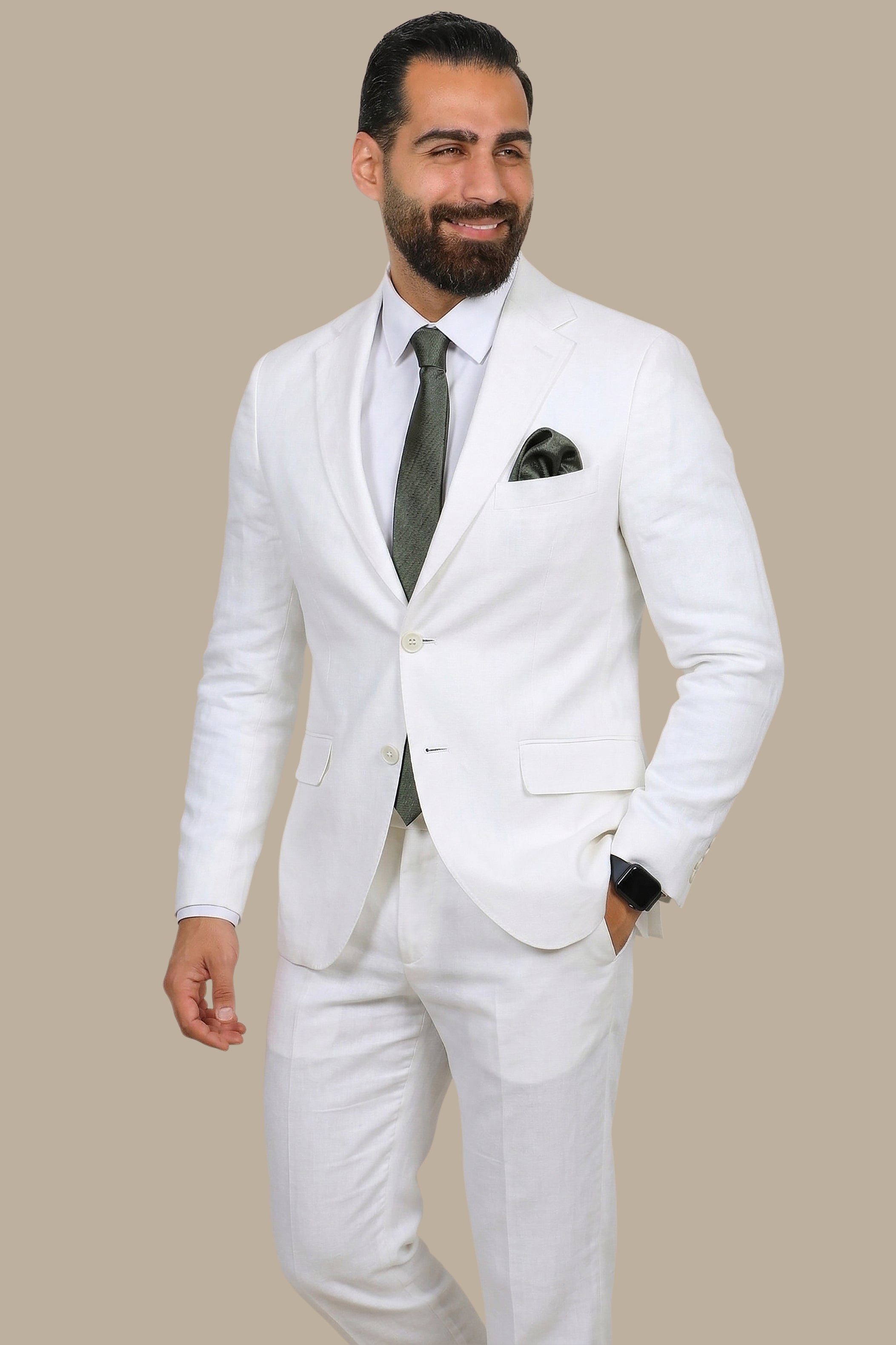White Linen Suit