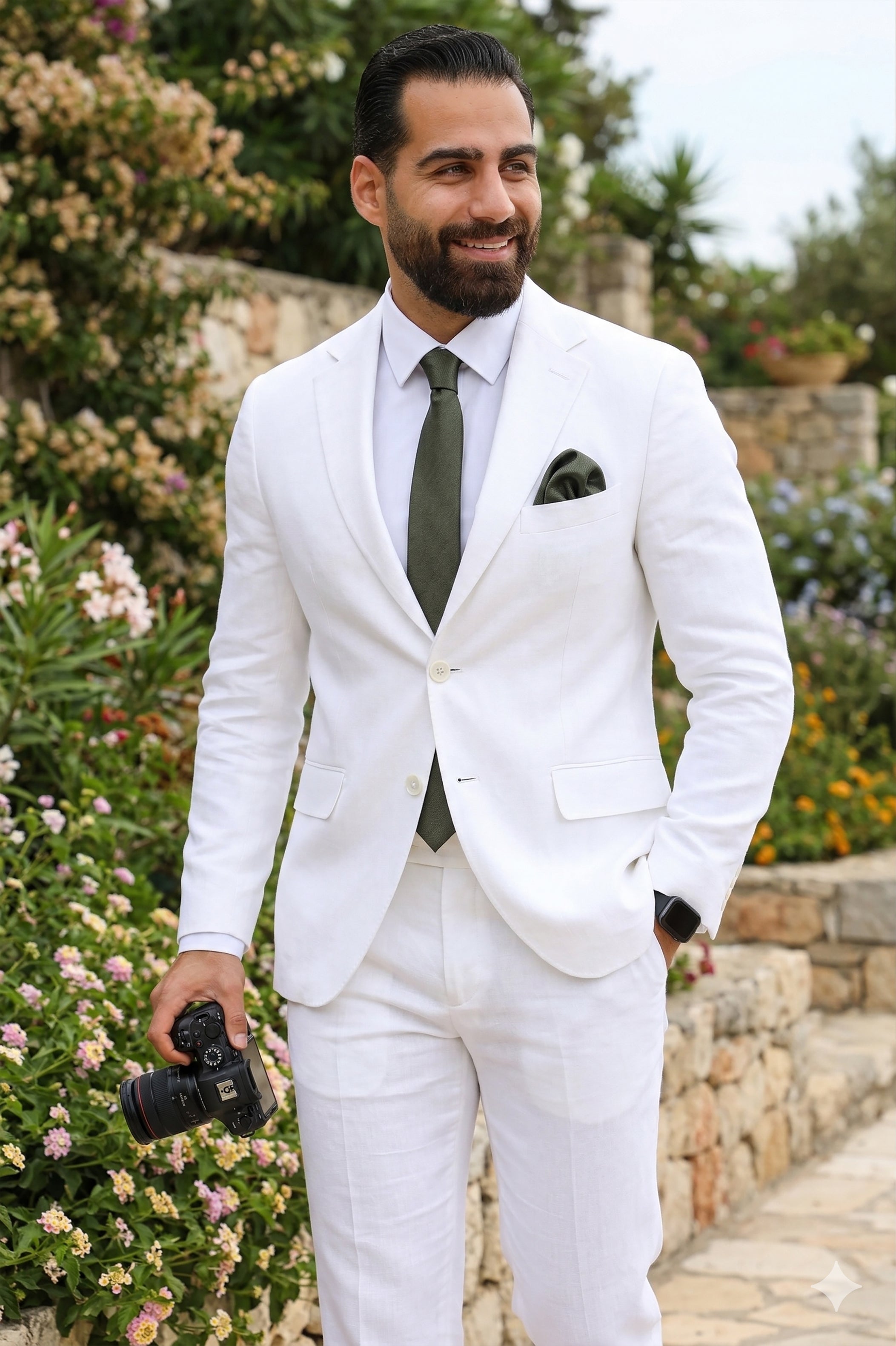 White Linen Suit