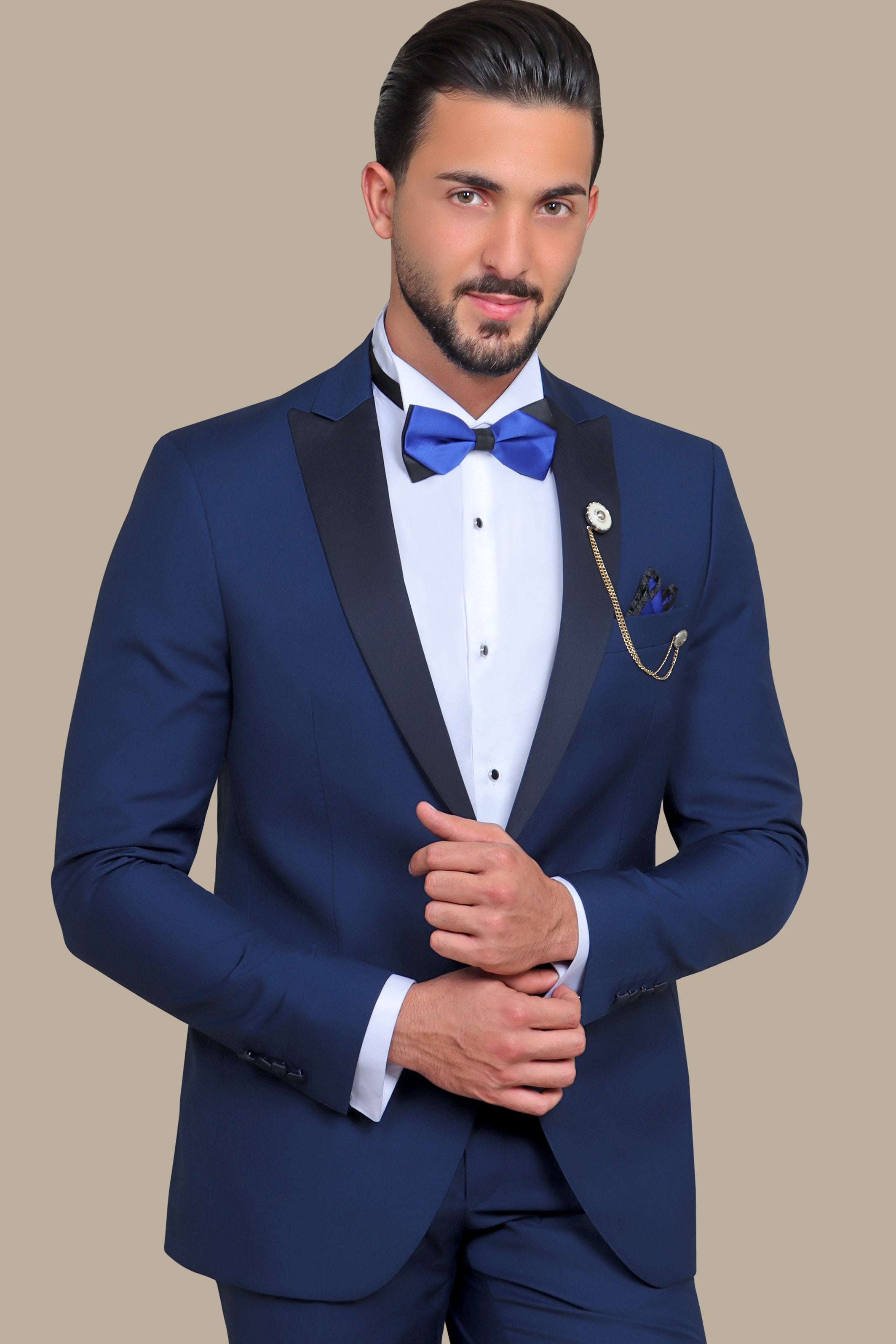 Tuxedo Plain peak blue