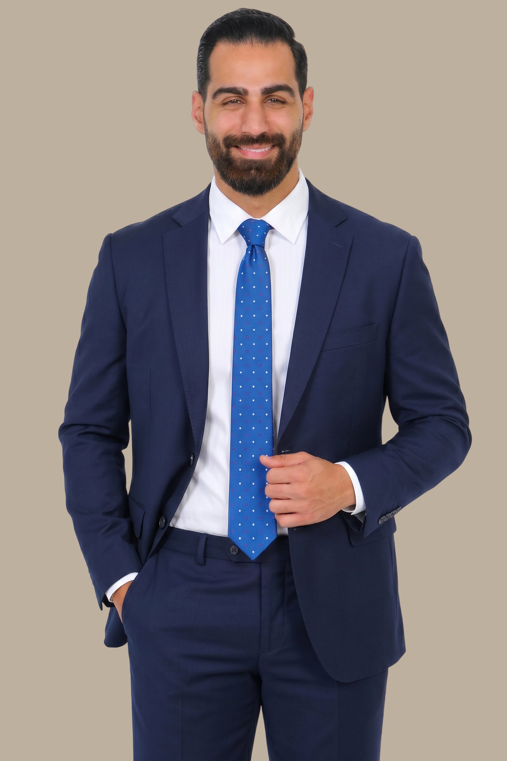 Navy Basic Big Size Suit