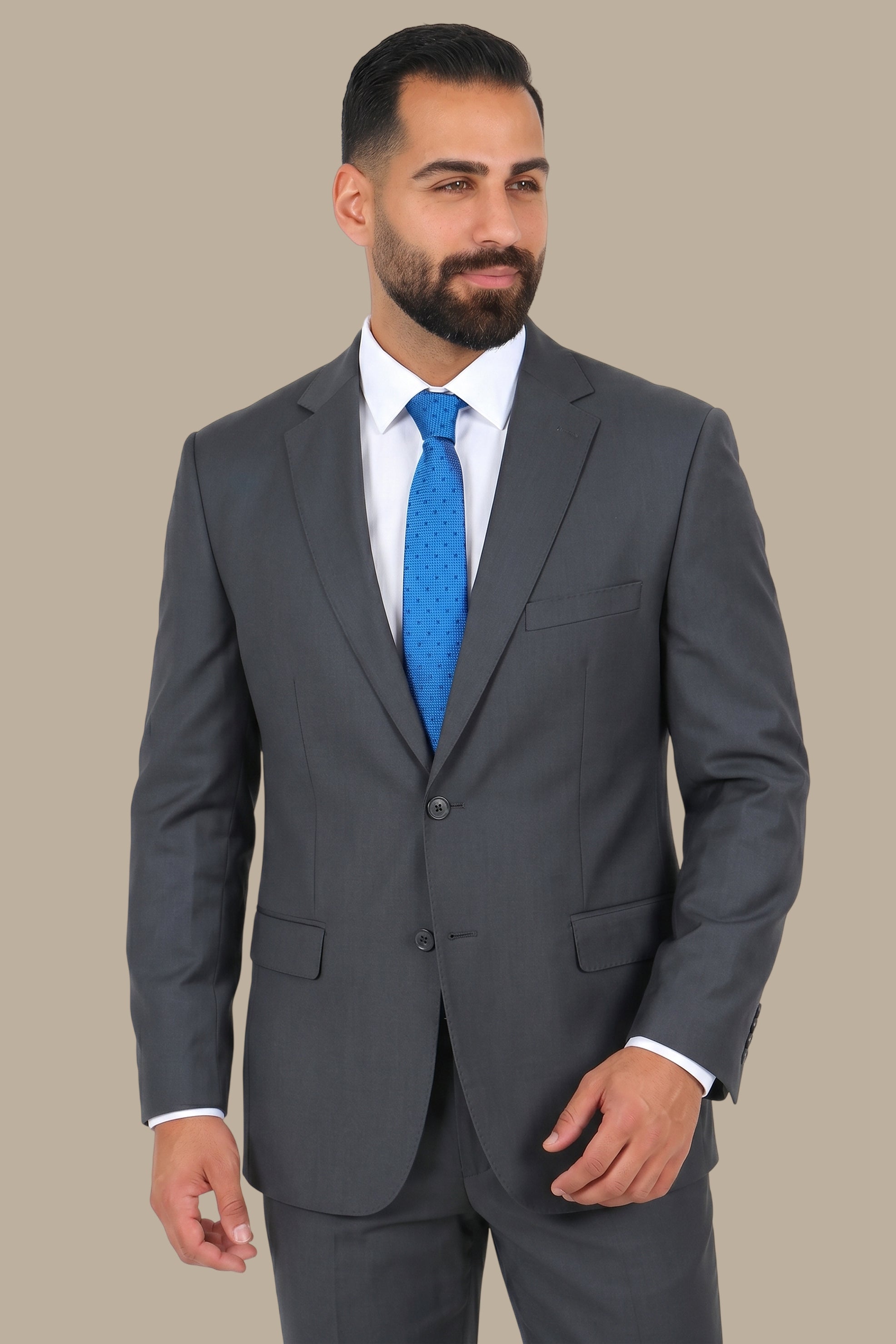 Dark Grey Regular Big Size Suit
