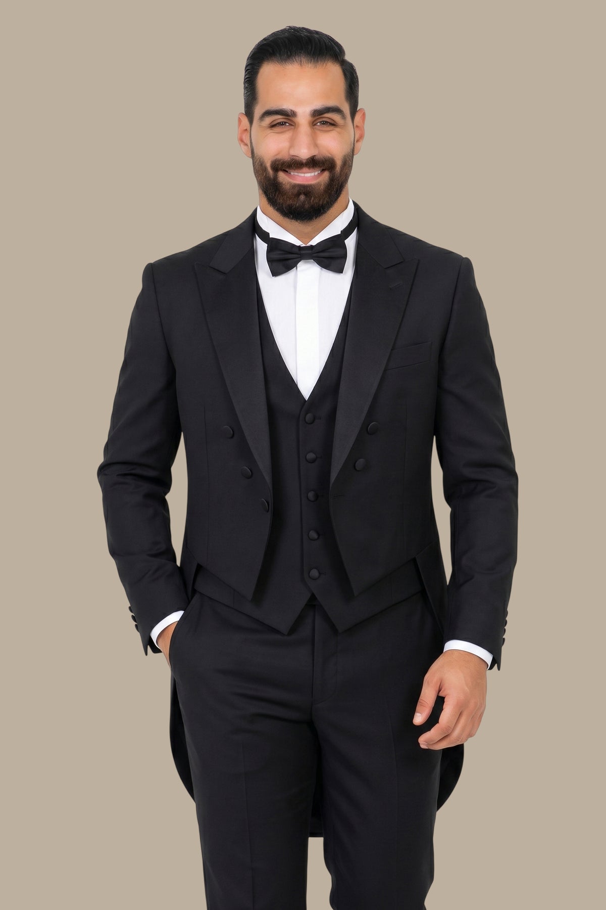Tuxedo Frac Bonjour 3 Pieces – Black
