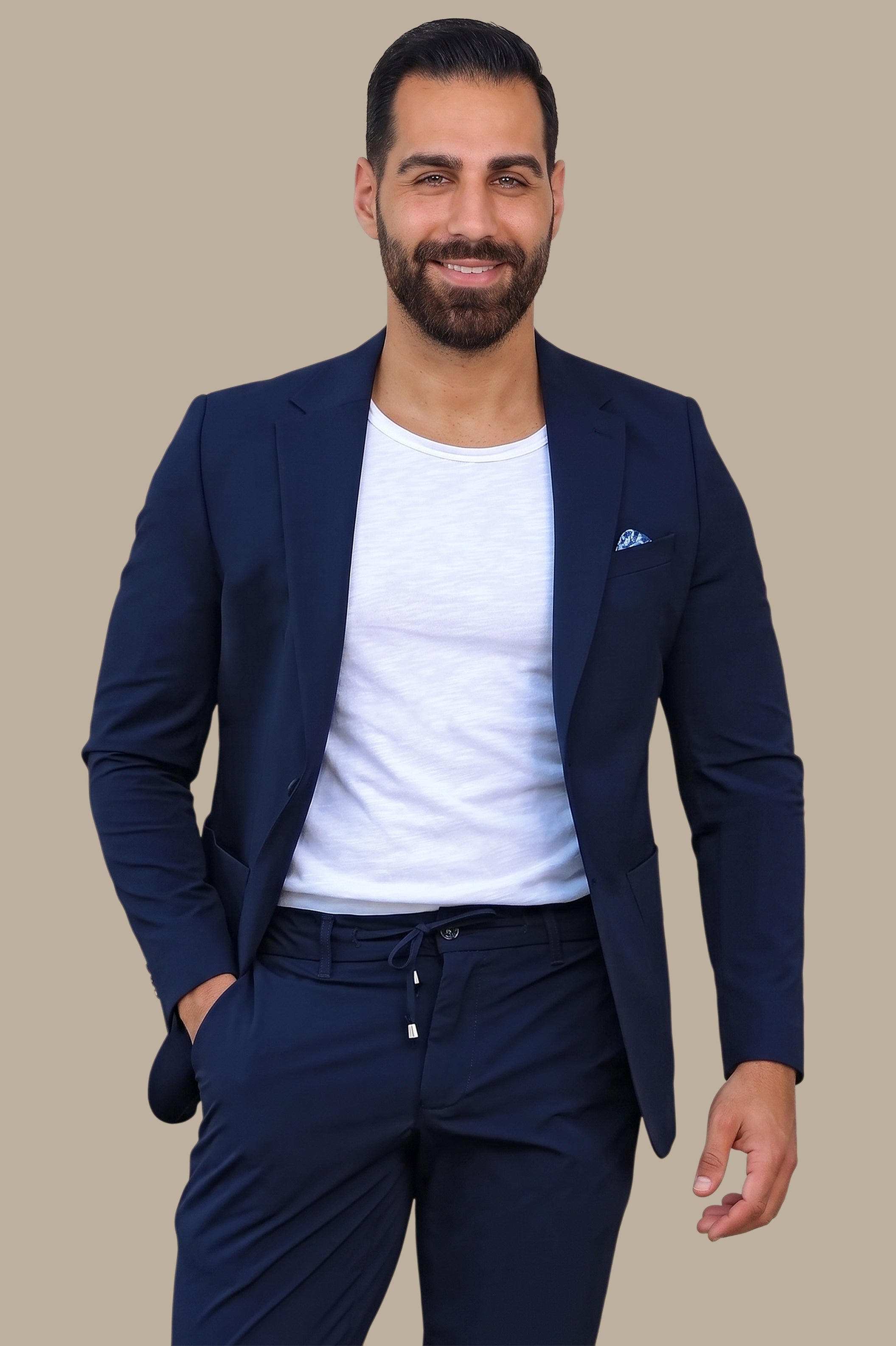 Plain Patch Pocket Travel Suit