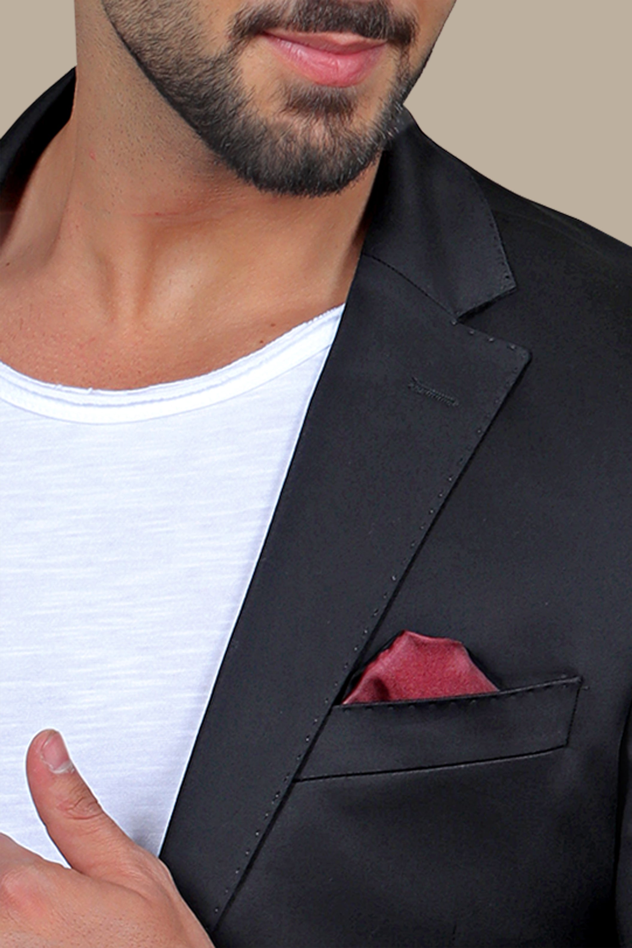 Chic Sophistication: The Satin Patch Black Blazer