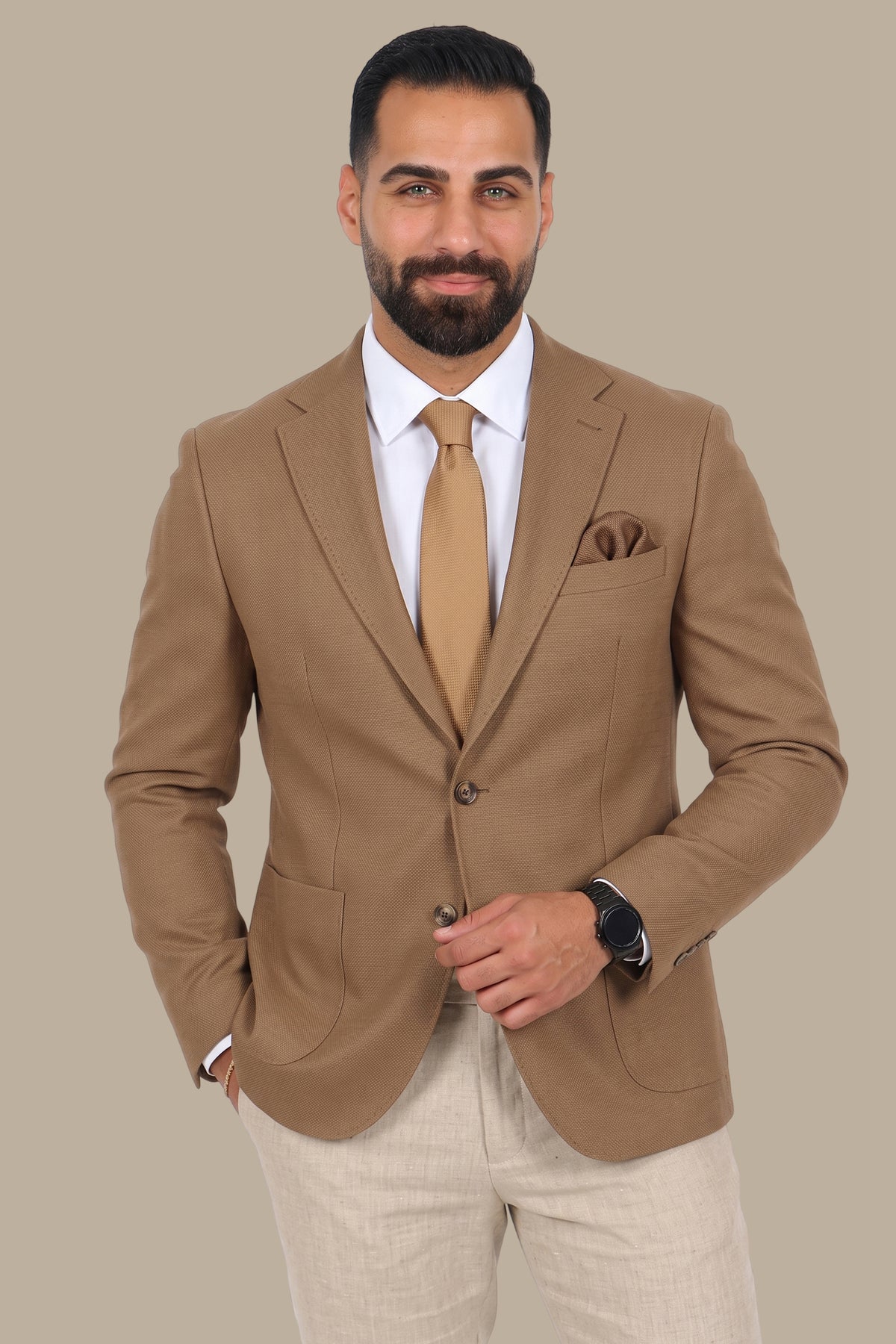 Structured Notch Lapel Blazer – Style 153905126