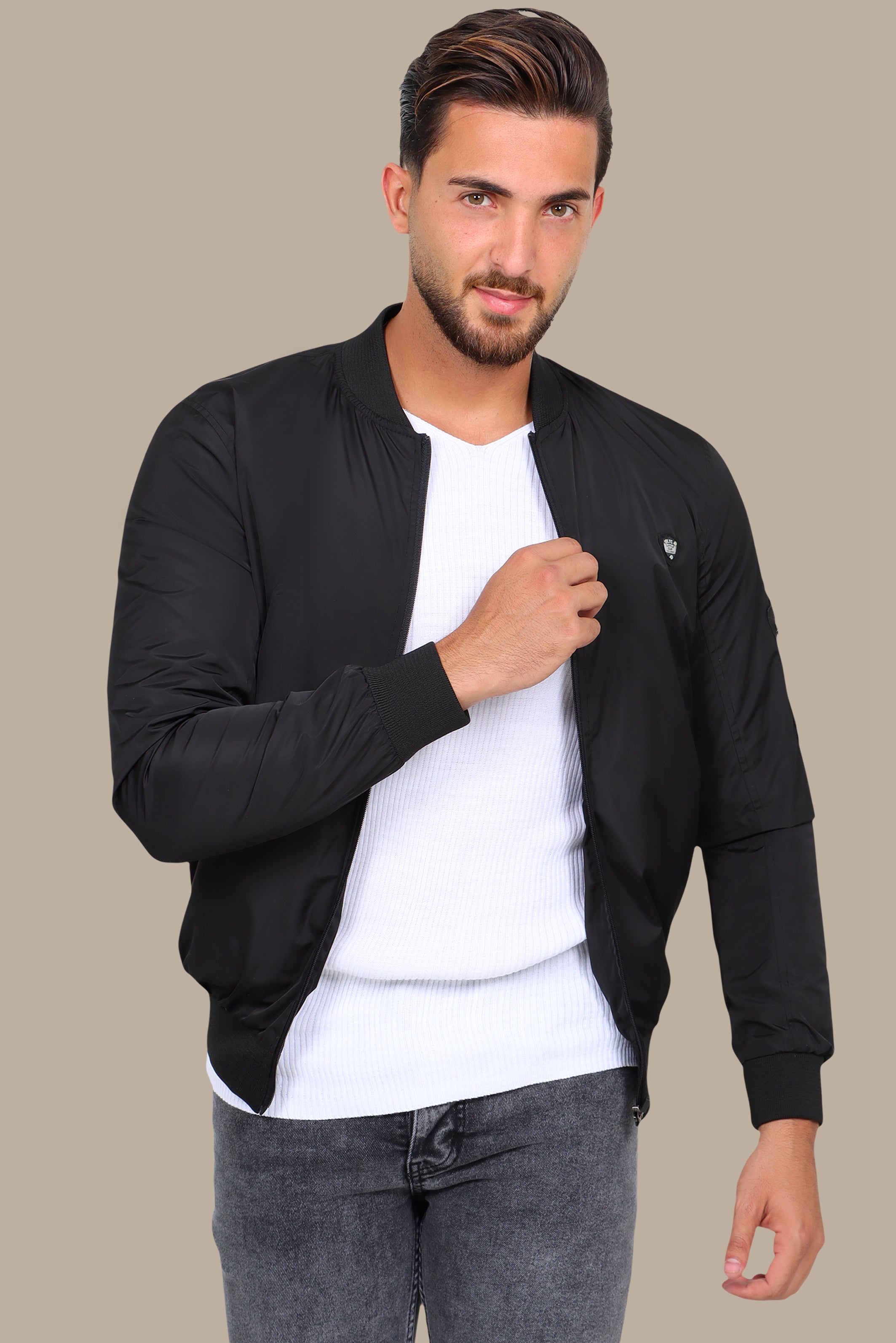 Essential Elegance: Classic Black Jacket Blouse