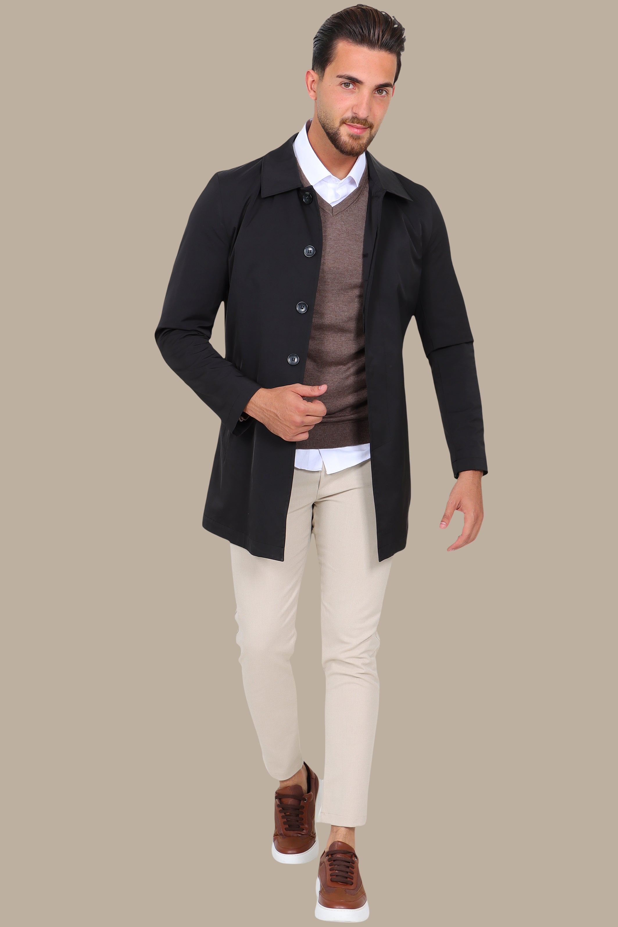 Black Long Parka Jacket