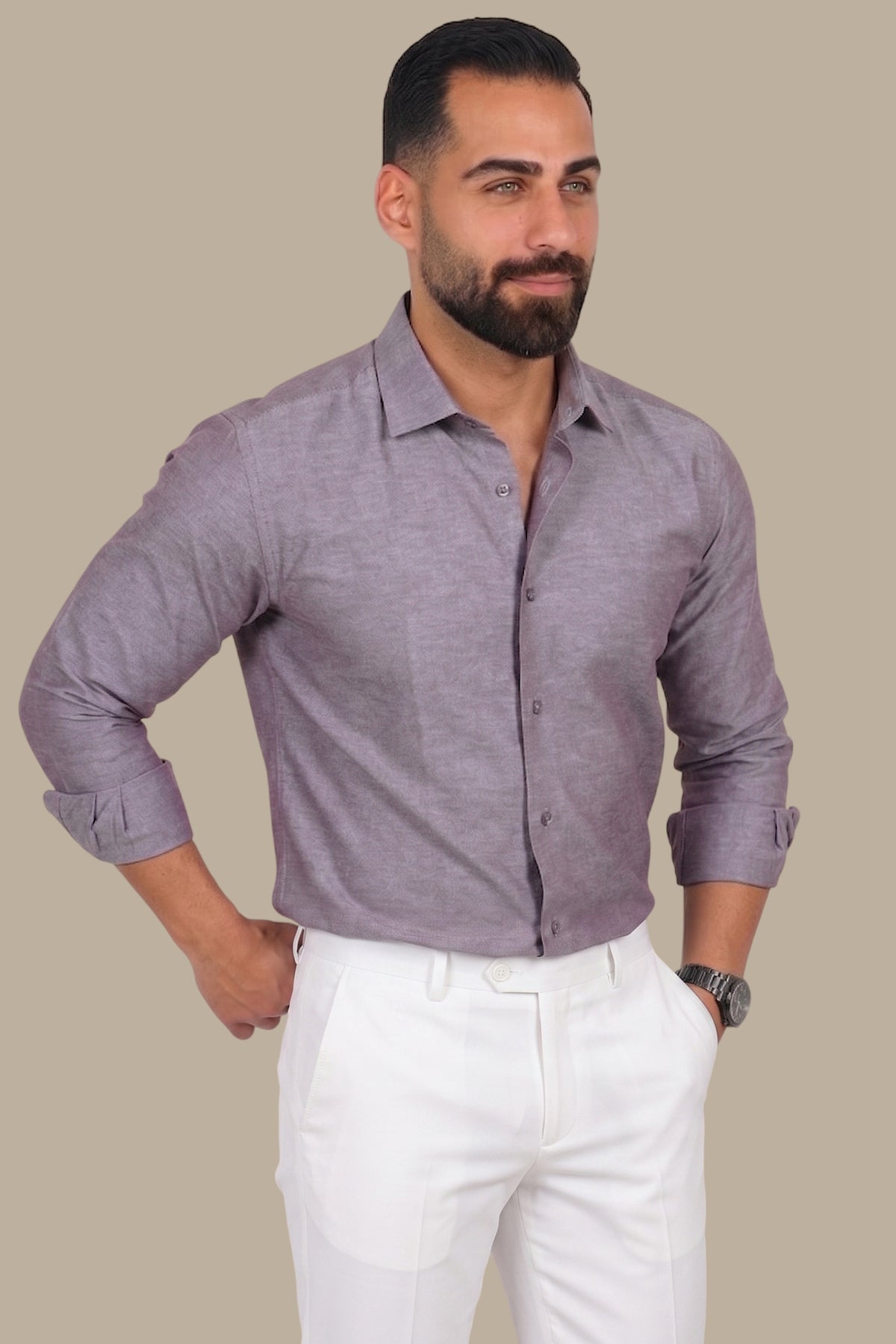 Chambray Slim Fit Shirt