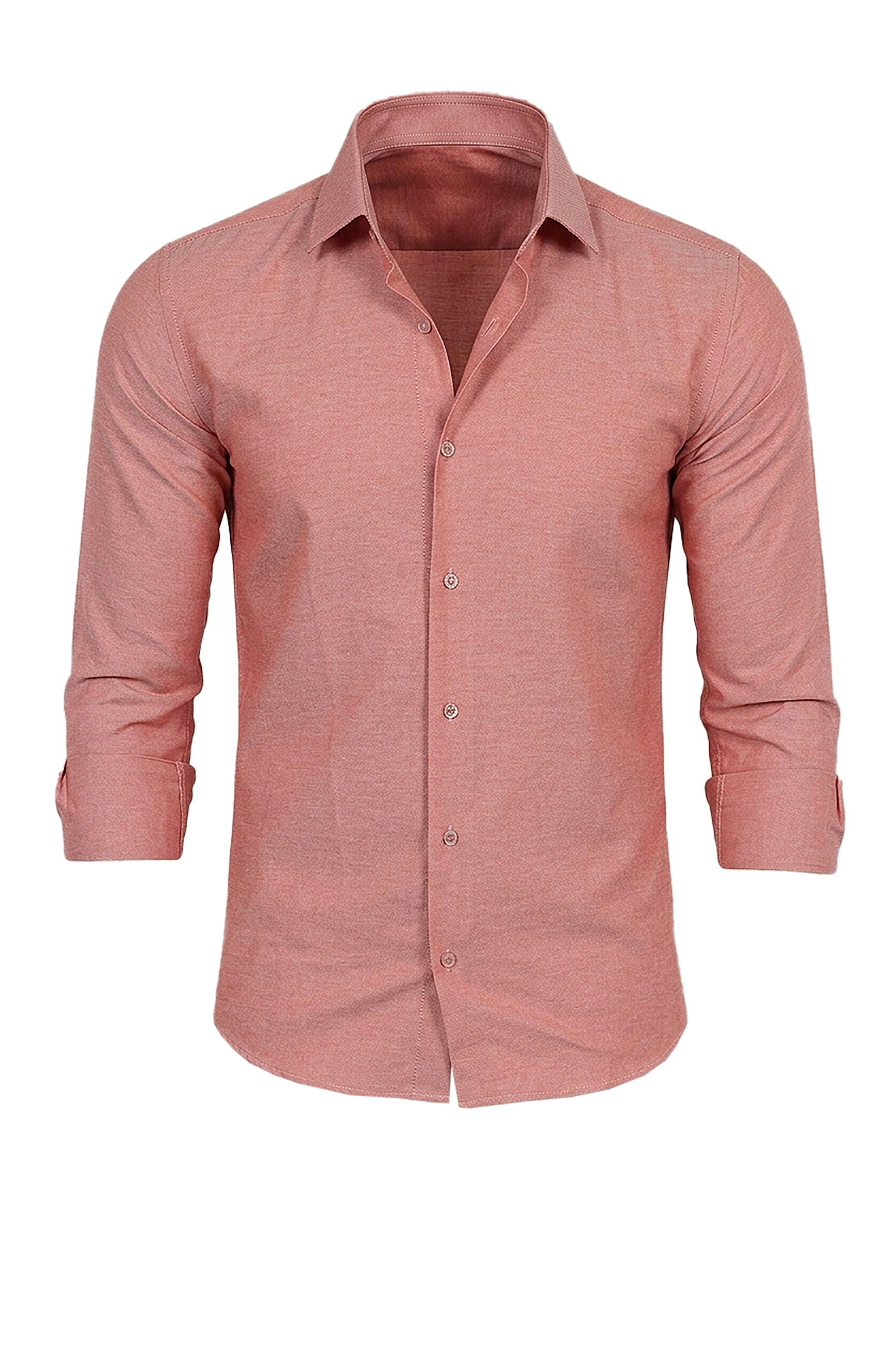 Chambray Sophistication: Slim Fit Brick Shirt