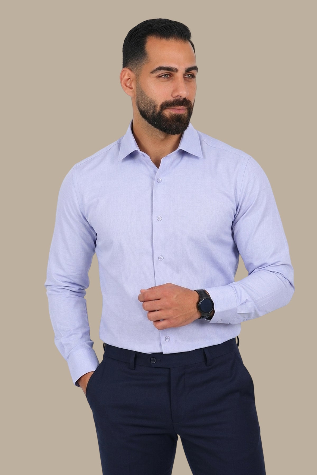 Chambray Slim Fit Shirt