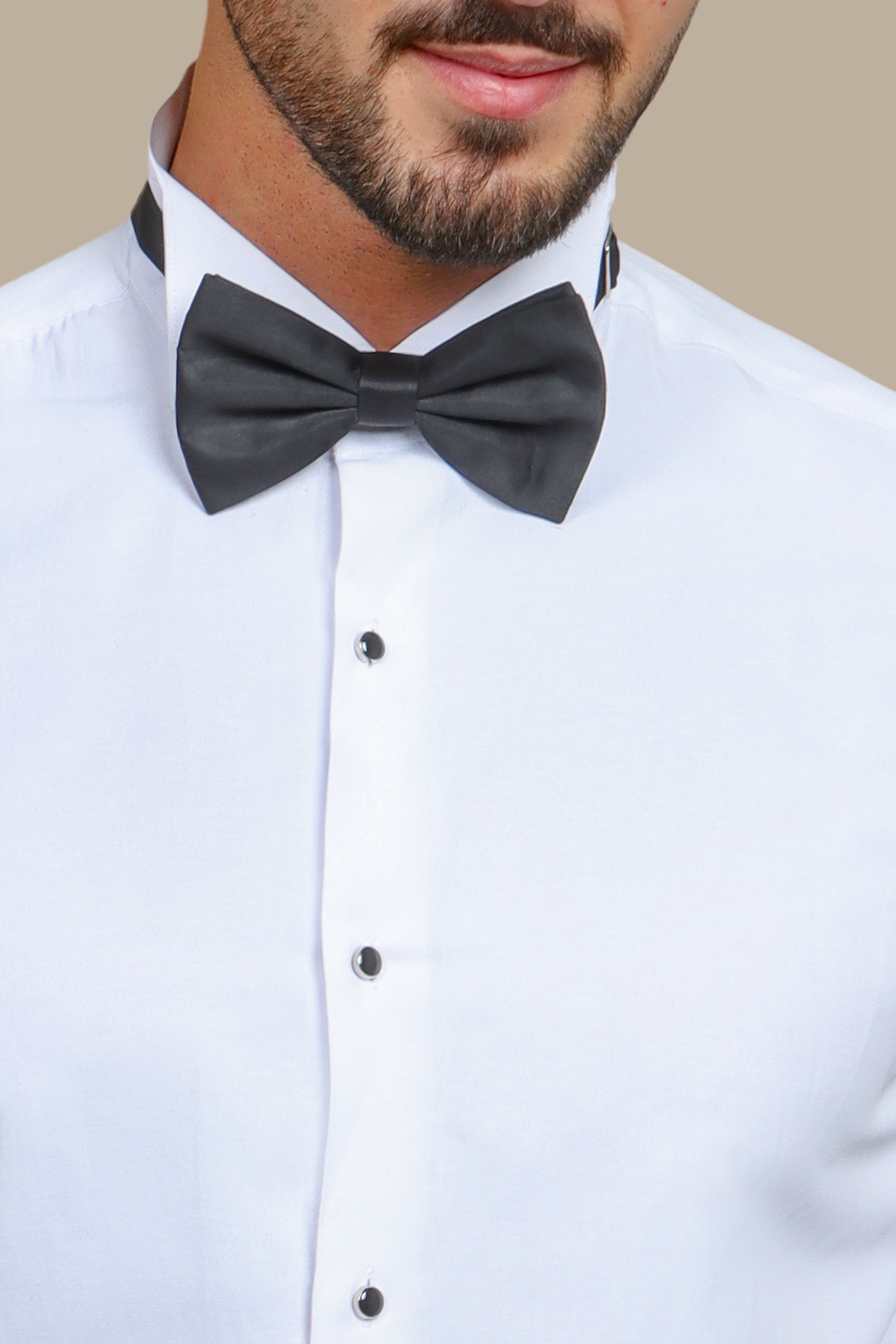 Sleek and Stylish: White Shirt with Hidden Pleats