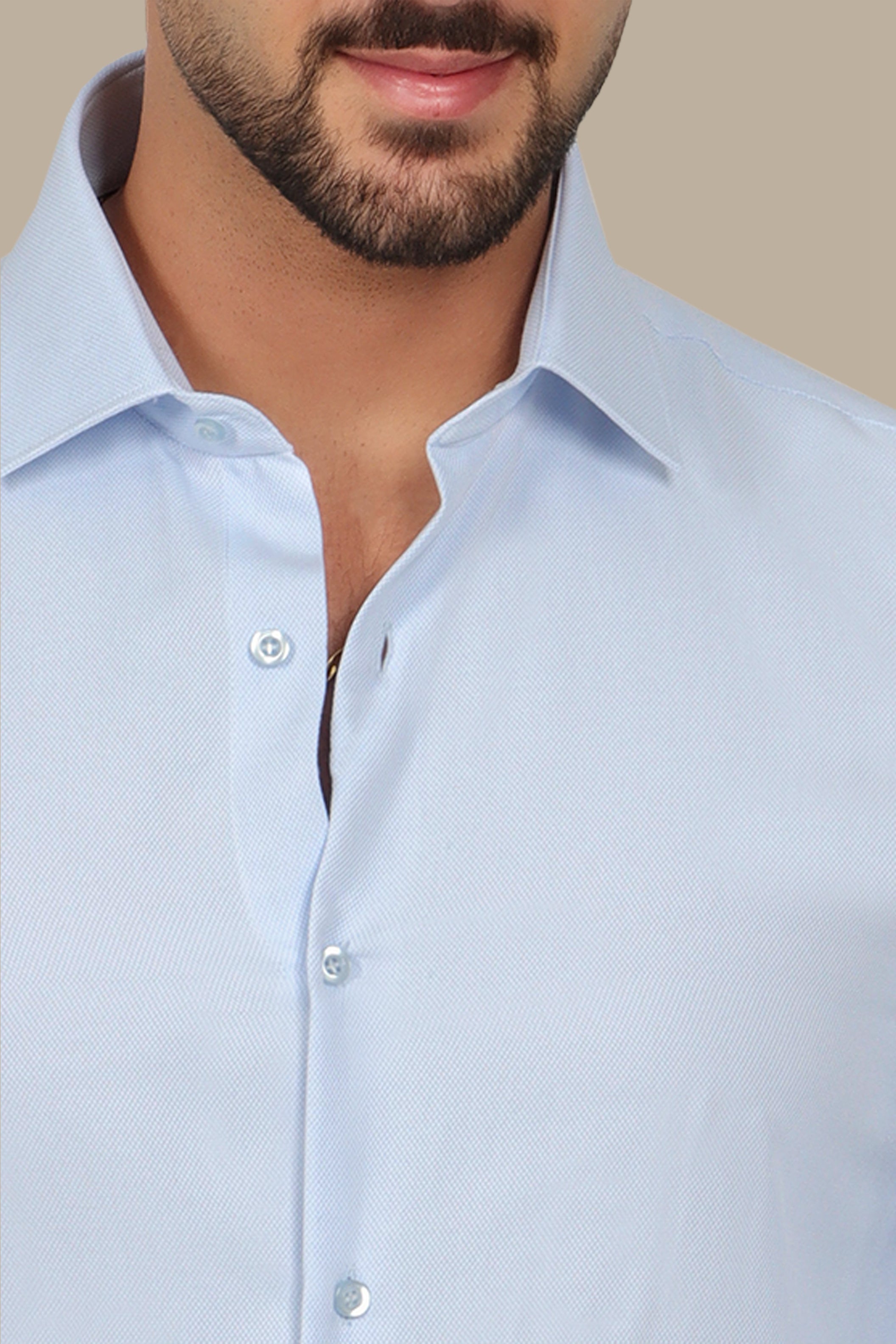 Light Blue Slim Oxford Shirt