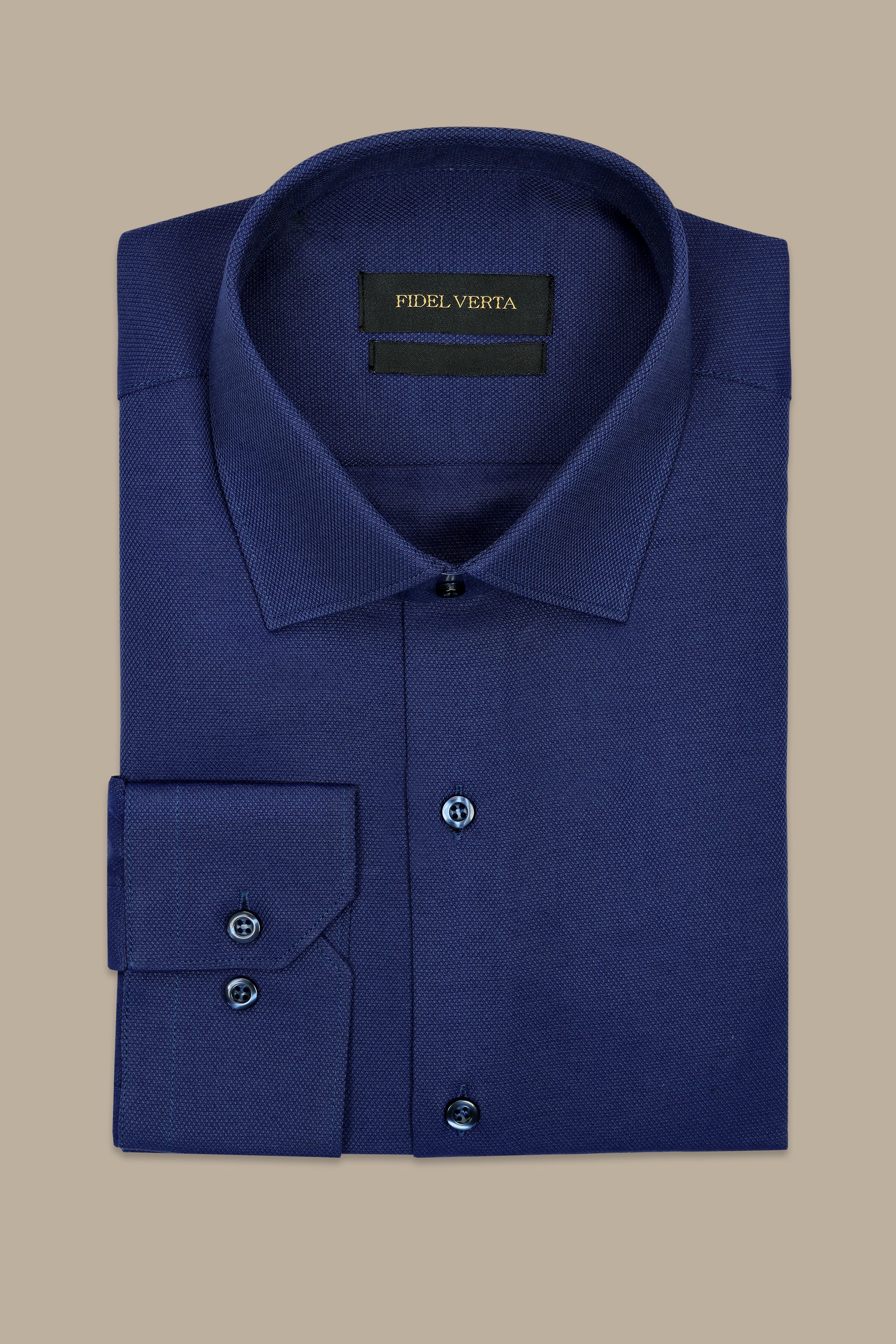 Navy Slim Oxford Shirt