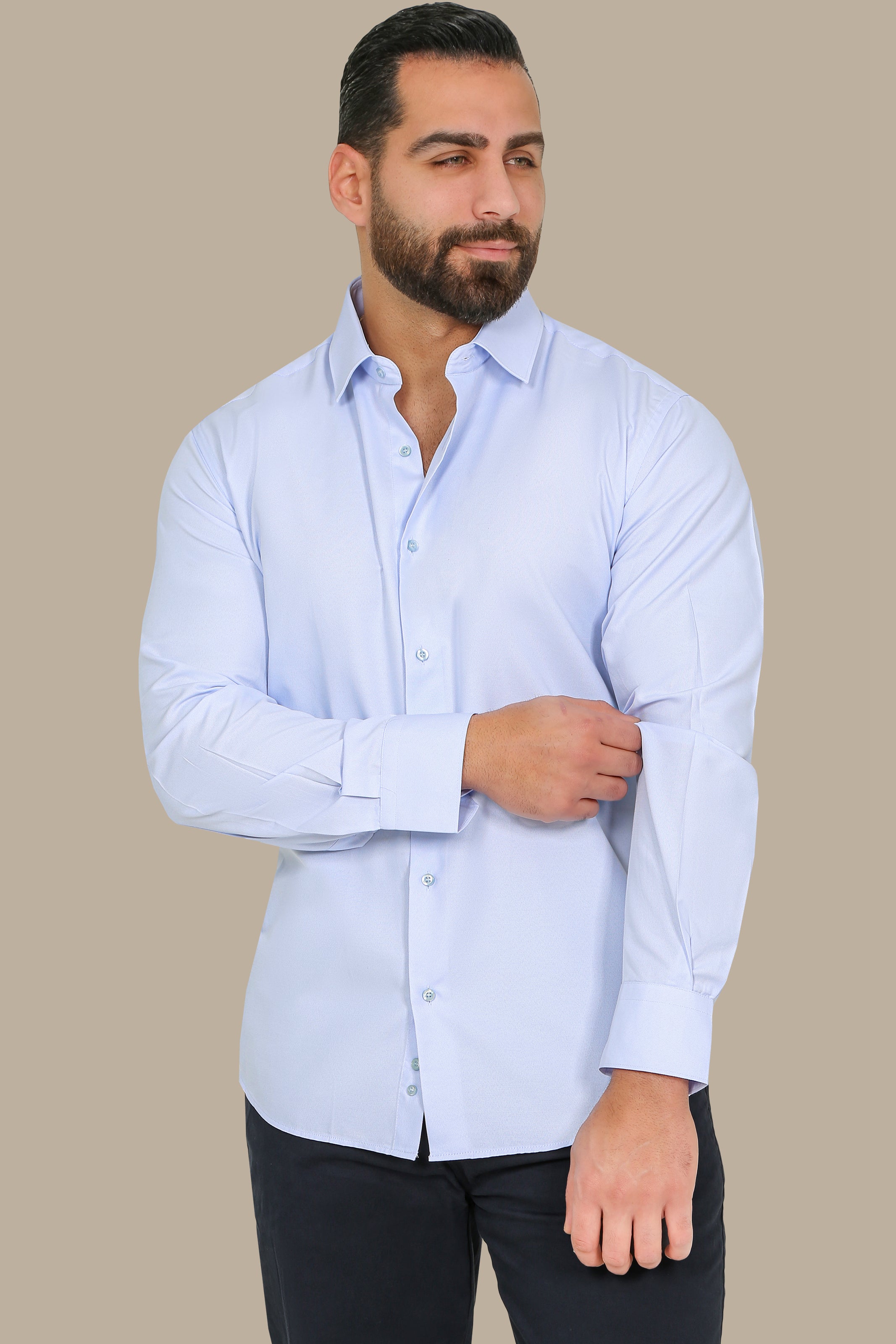 Piques Regular Light Blue Shirt