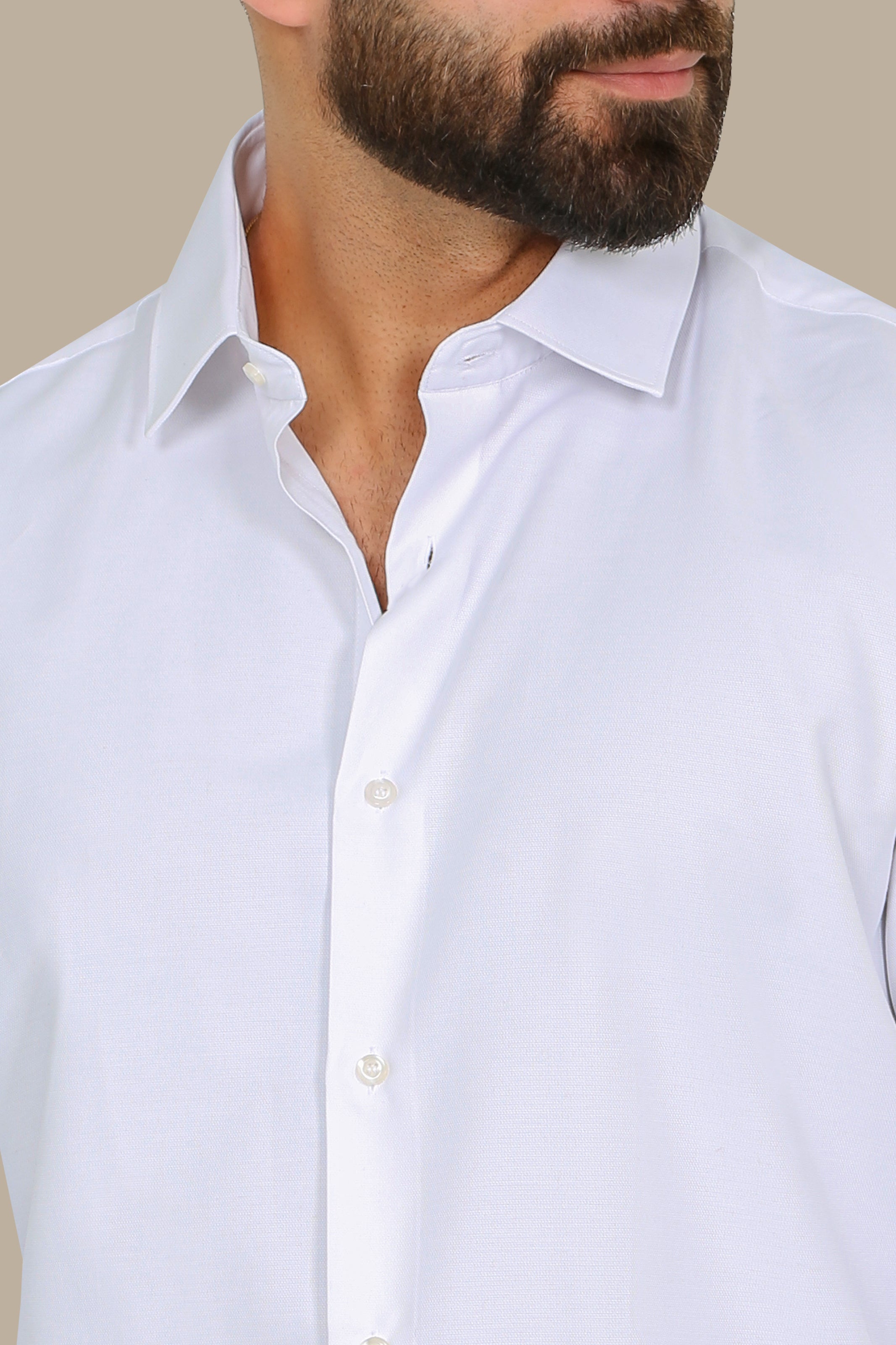 Shirt Regular Small Checks | White