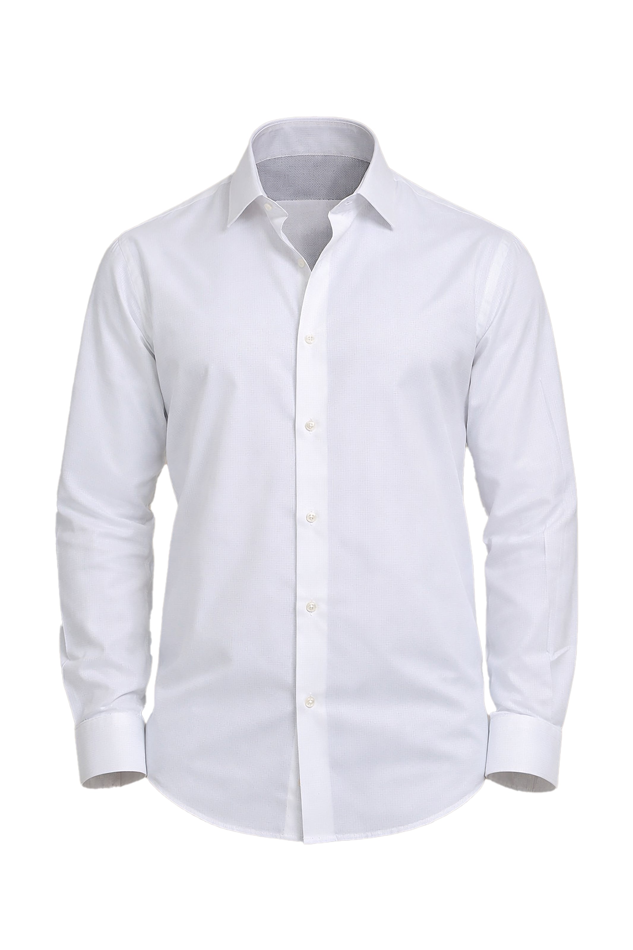 Shirt Regular Small Checks | White