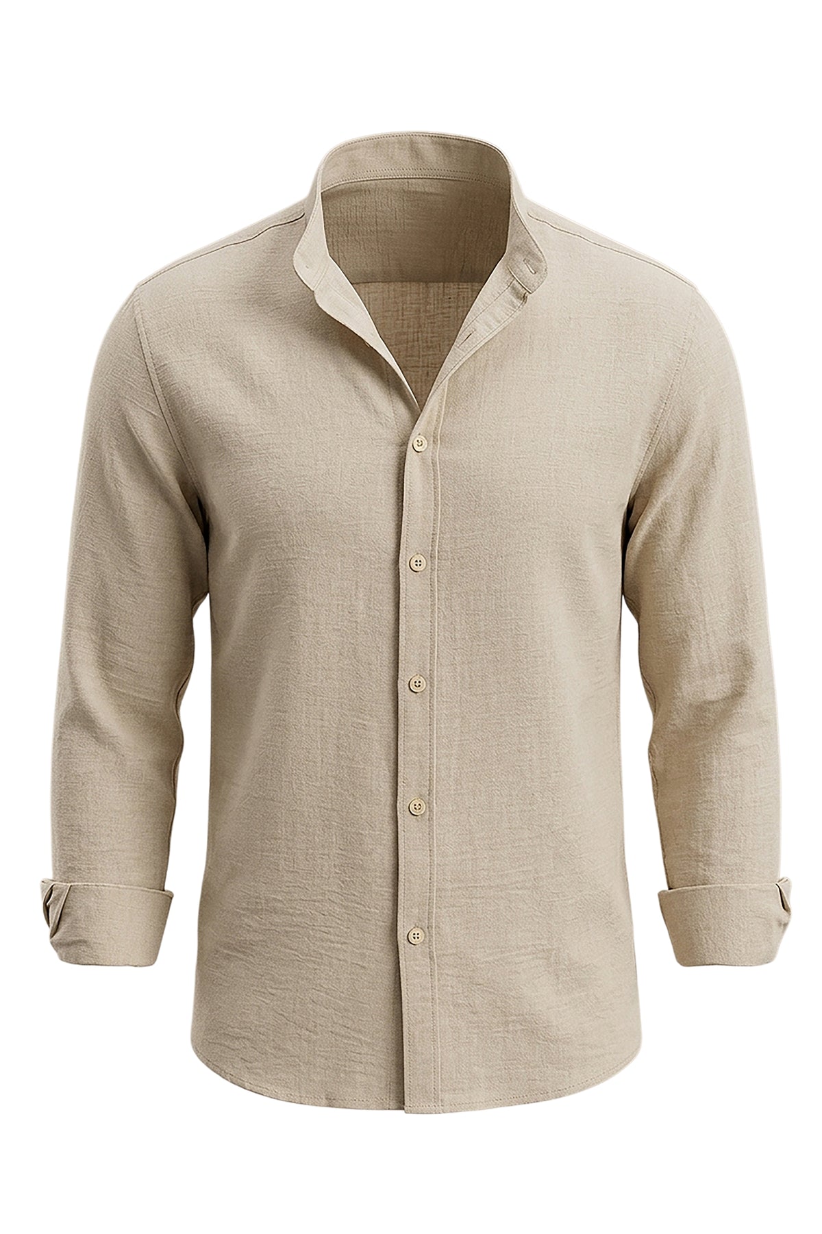 Linen Col Mao Aerobin Shirt