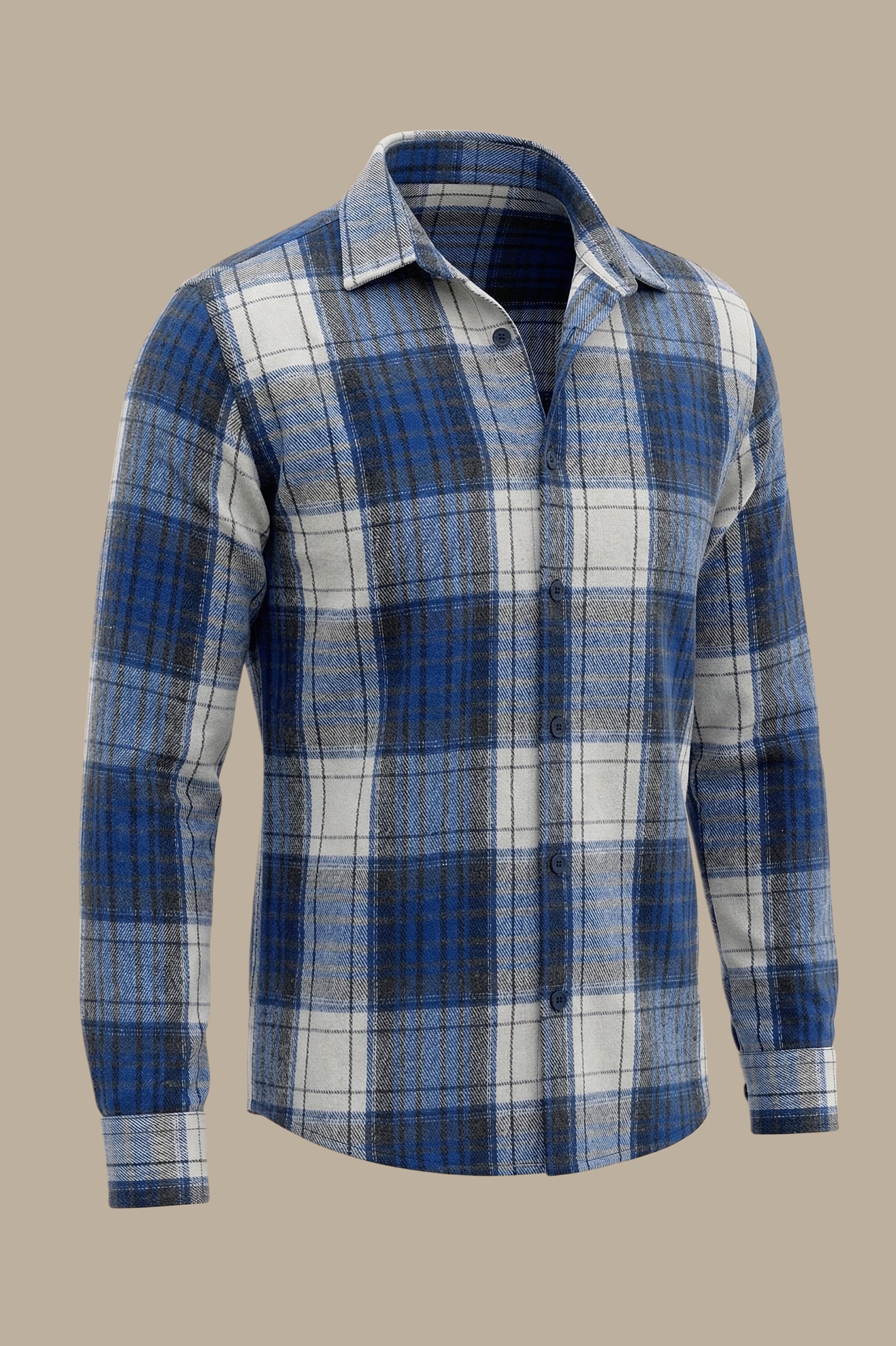 Basic Overshirt Blue