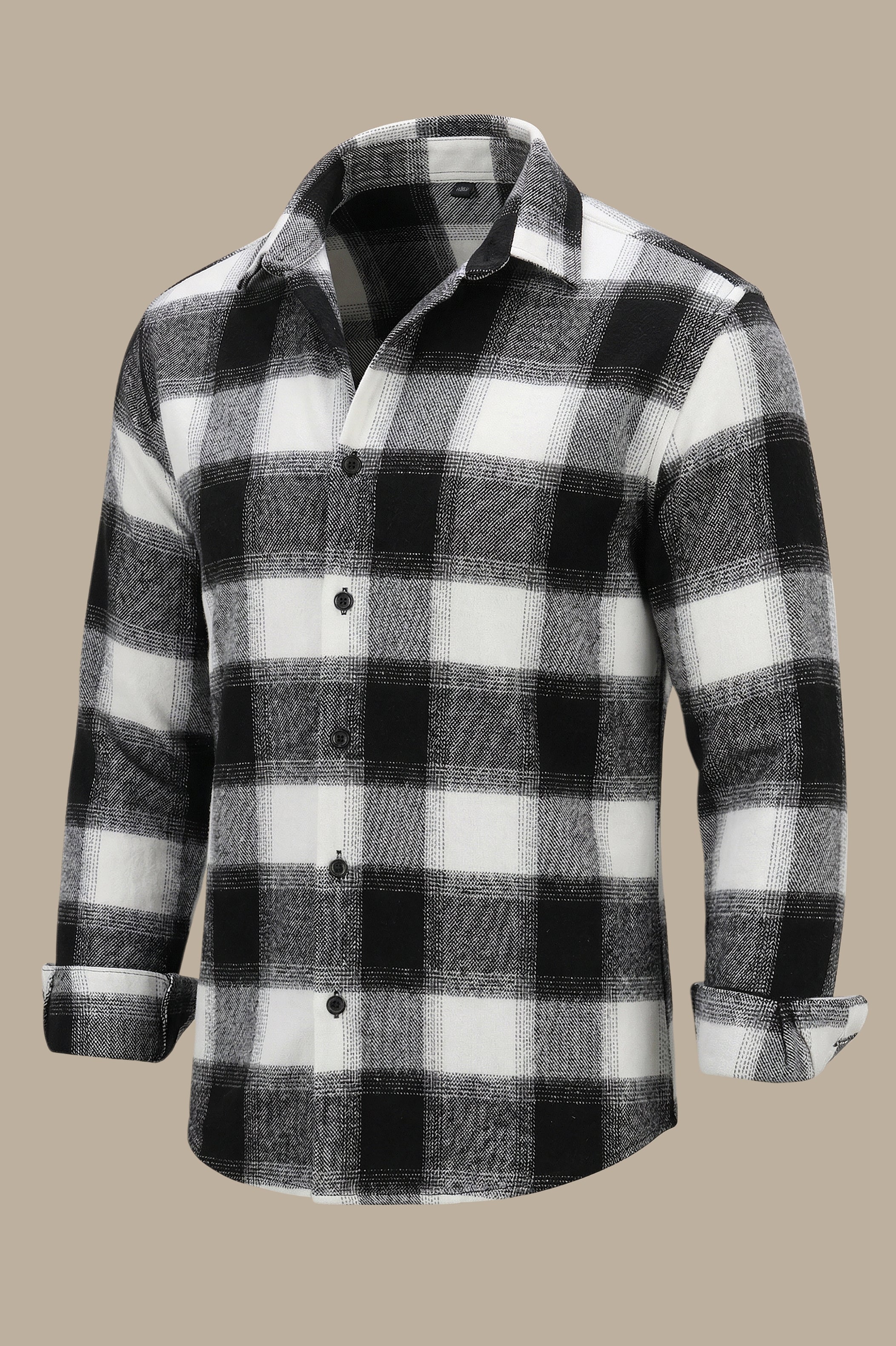 Classic Comfort: Black Basic Overshirt