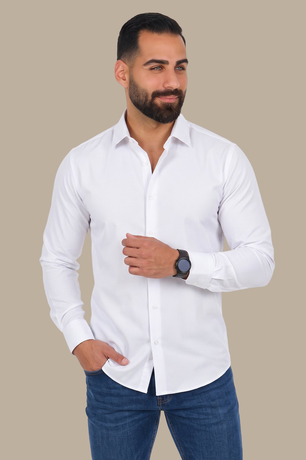Corded Stripe Shirt