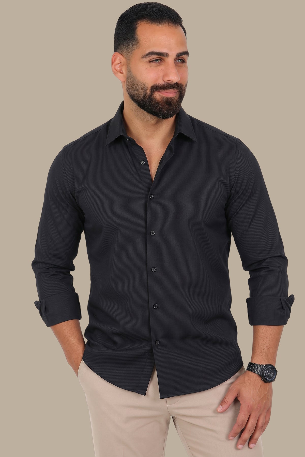 Corded Stripe Shirt