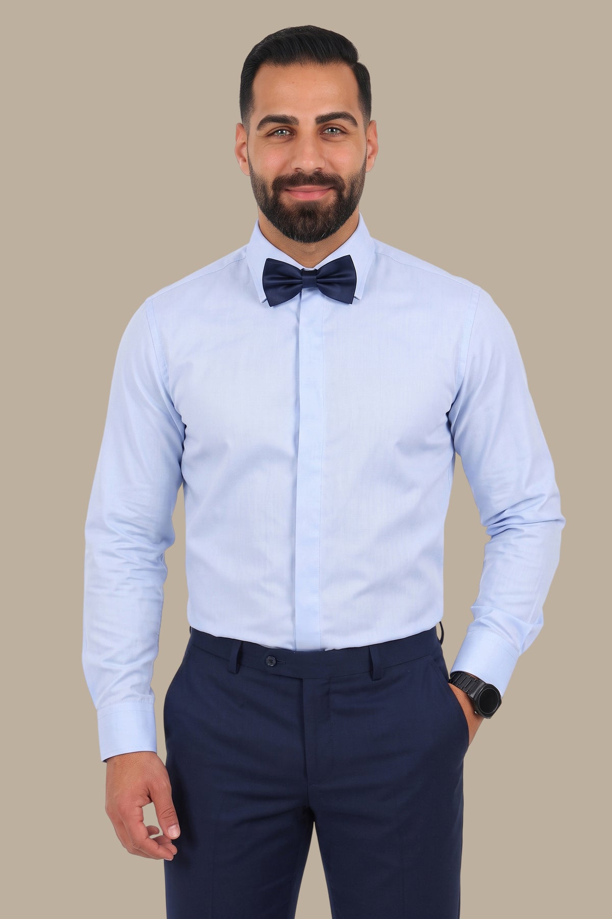 Tuxedo Hidden Button Shirt