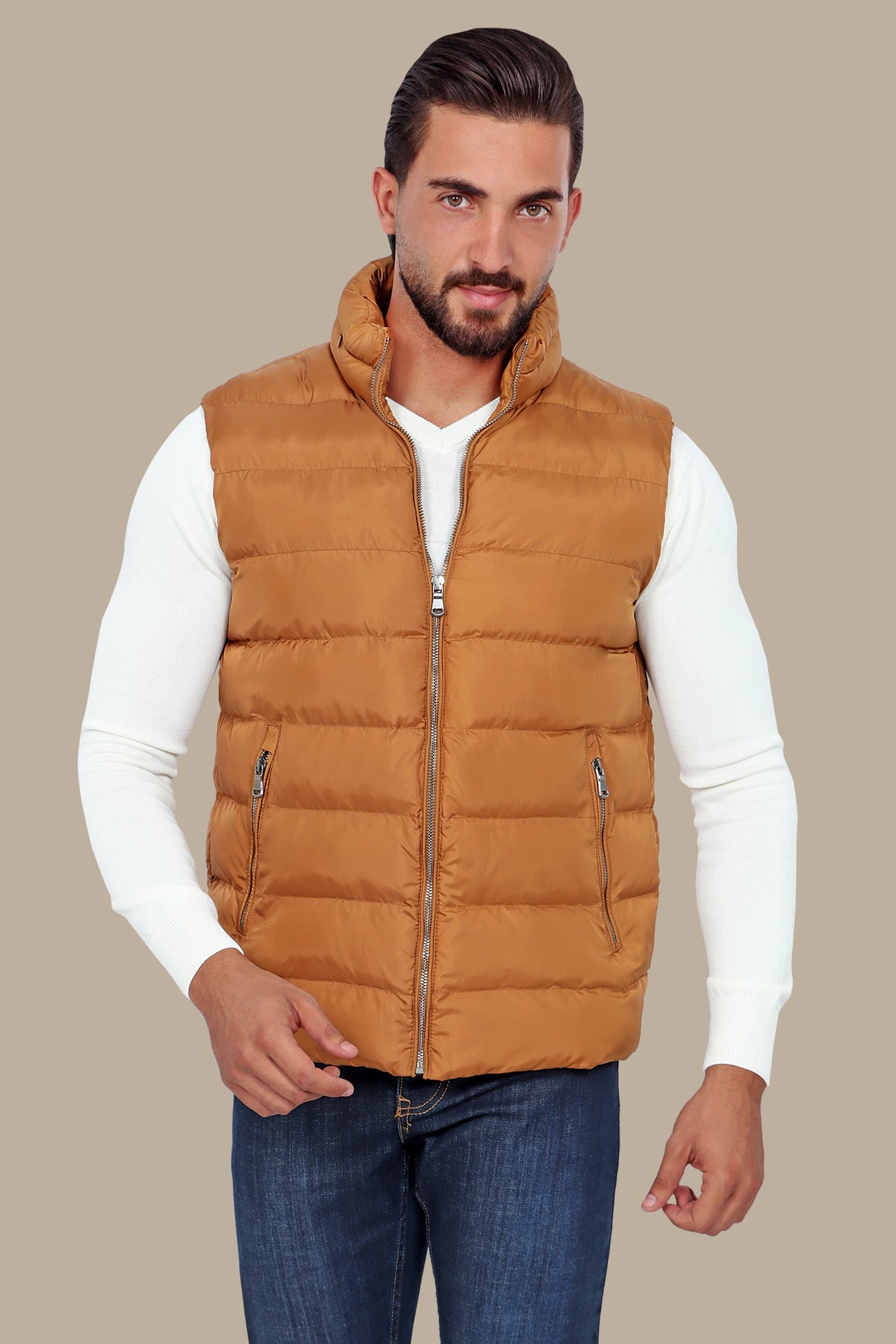 Havane Plain Puffer Vest