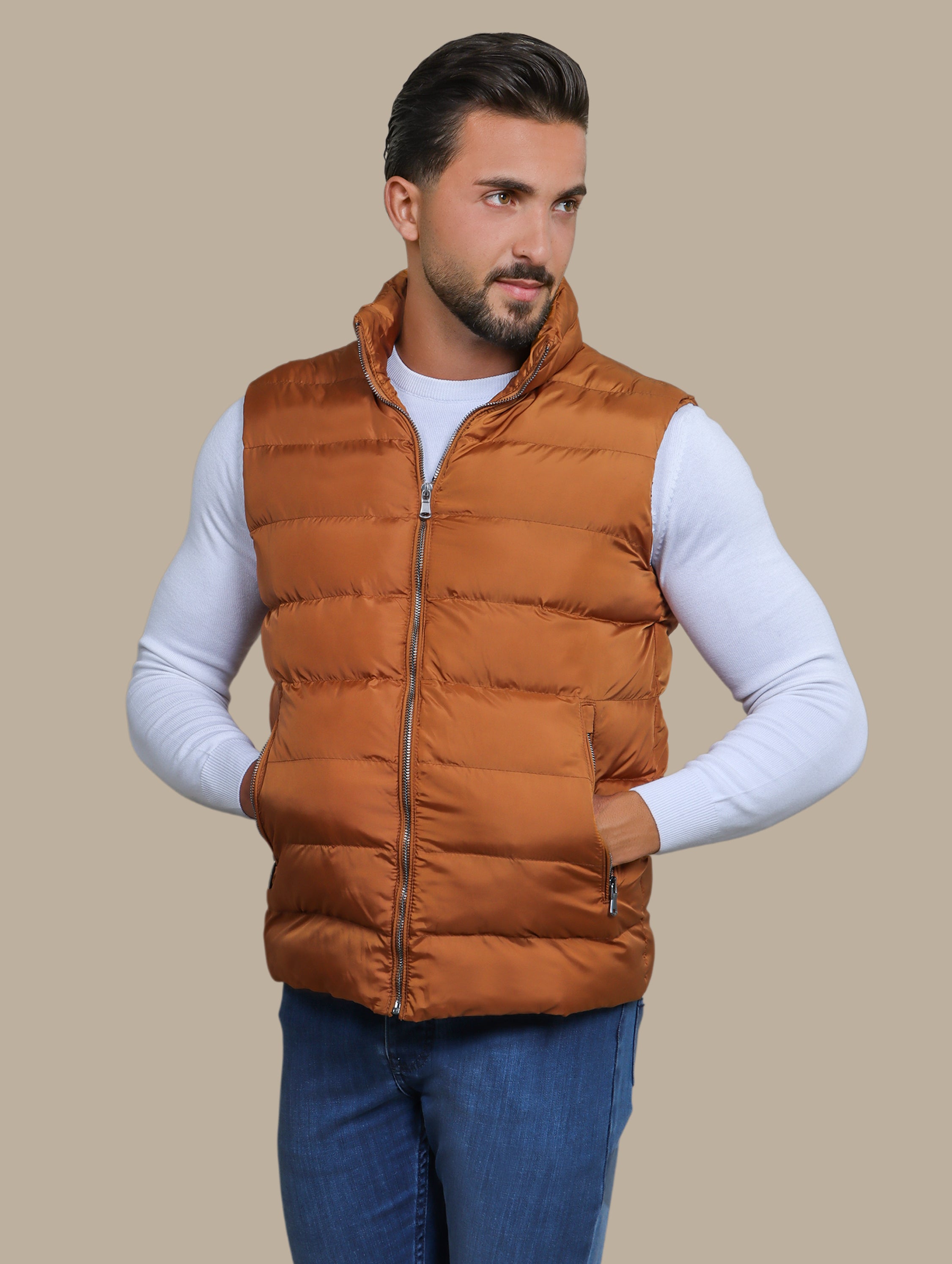 Havane Plain Puffer Vest
