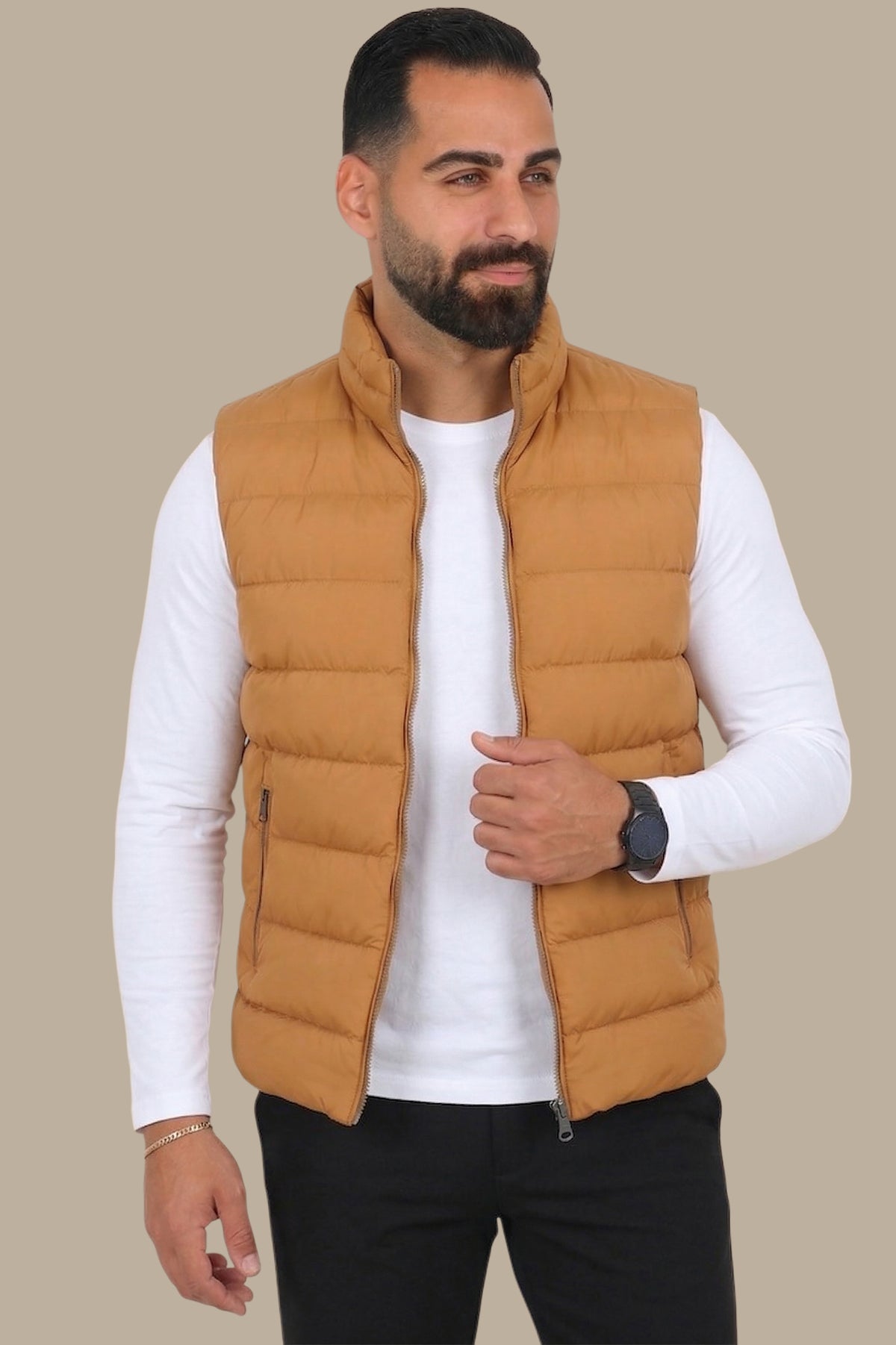 Havane Plain Puffer Vest
