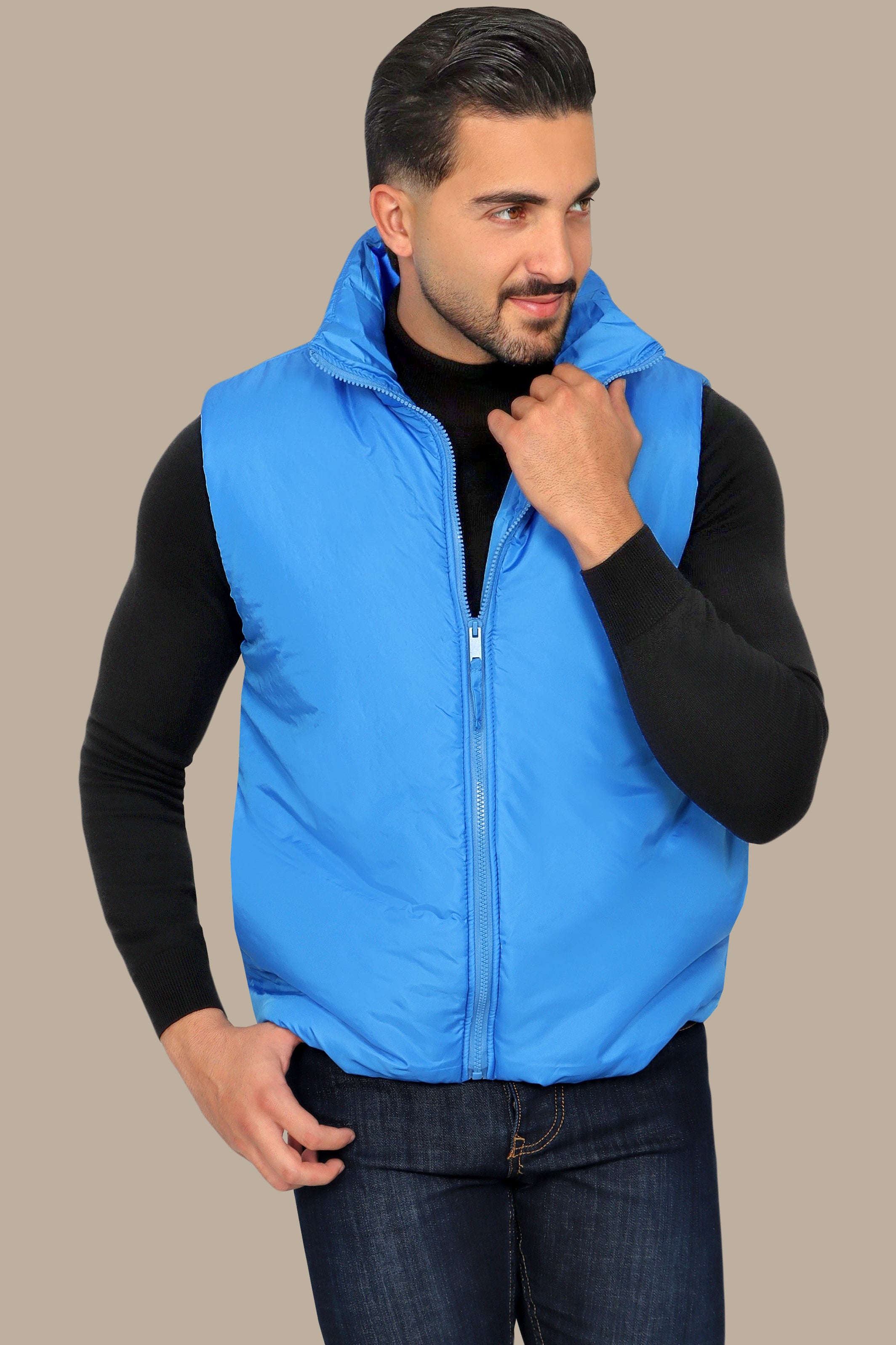 Blue Basic Vest
