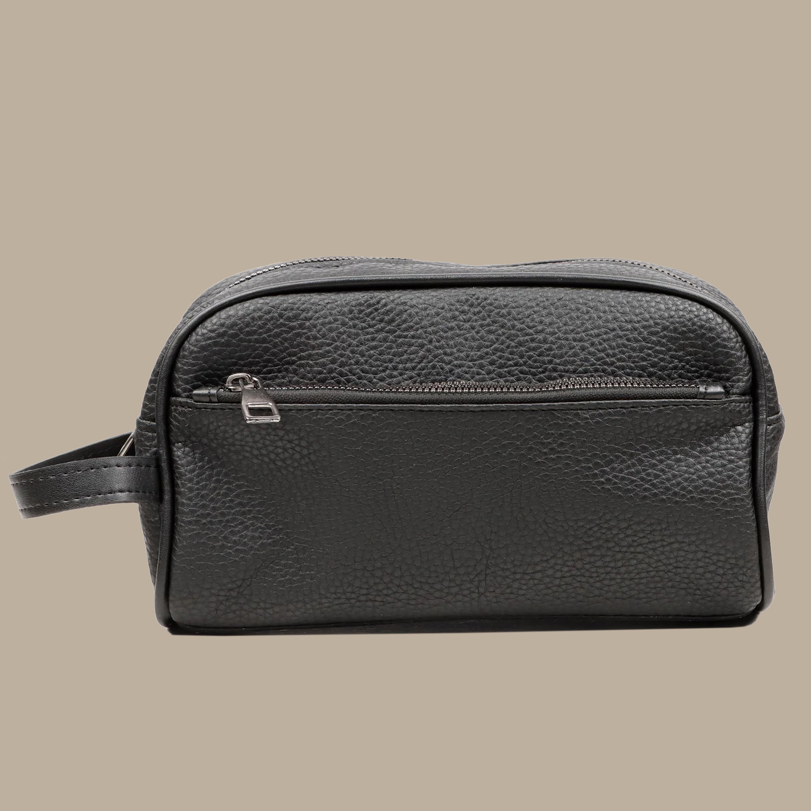 Elegant Leather Wristlet Handbag: Sophisticated Simplicity