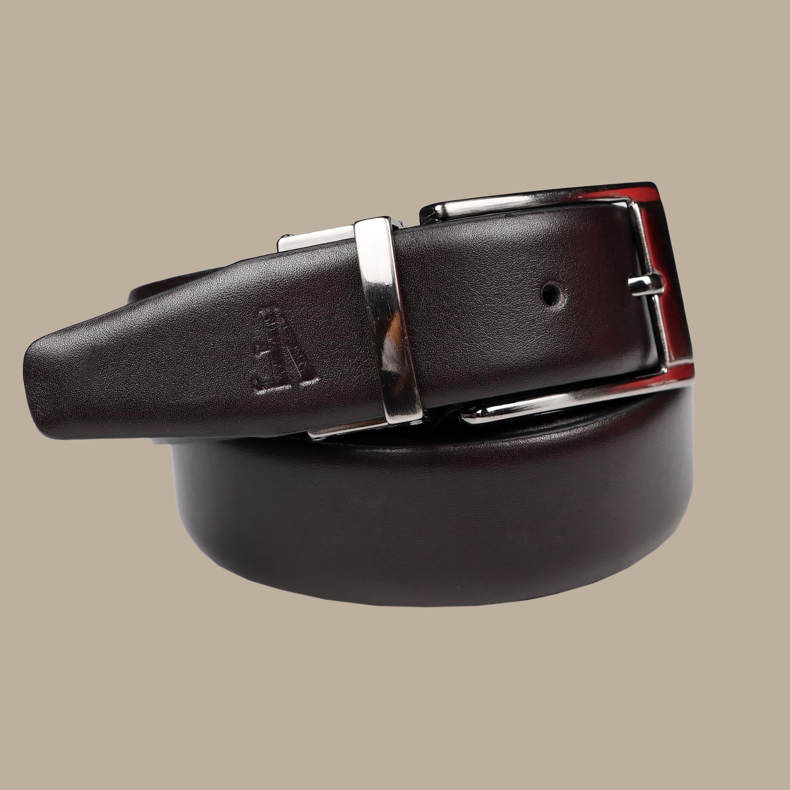 Black/Brown Reversible Leather Belt