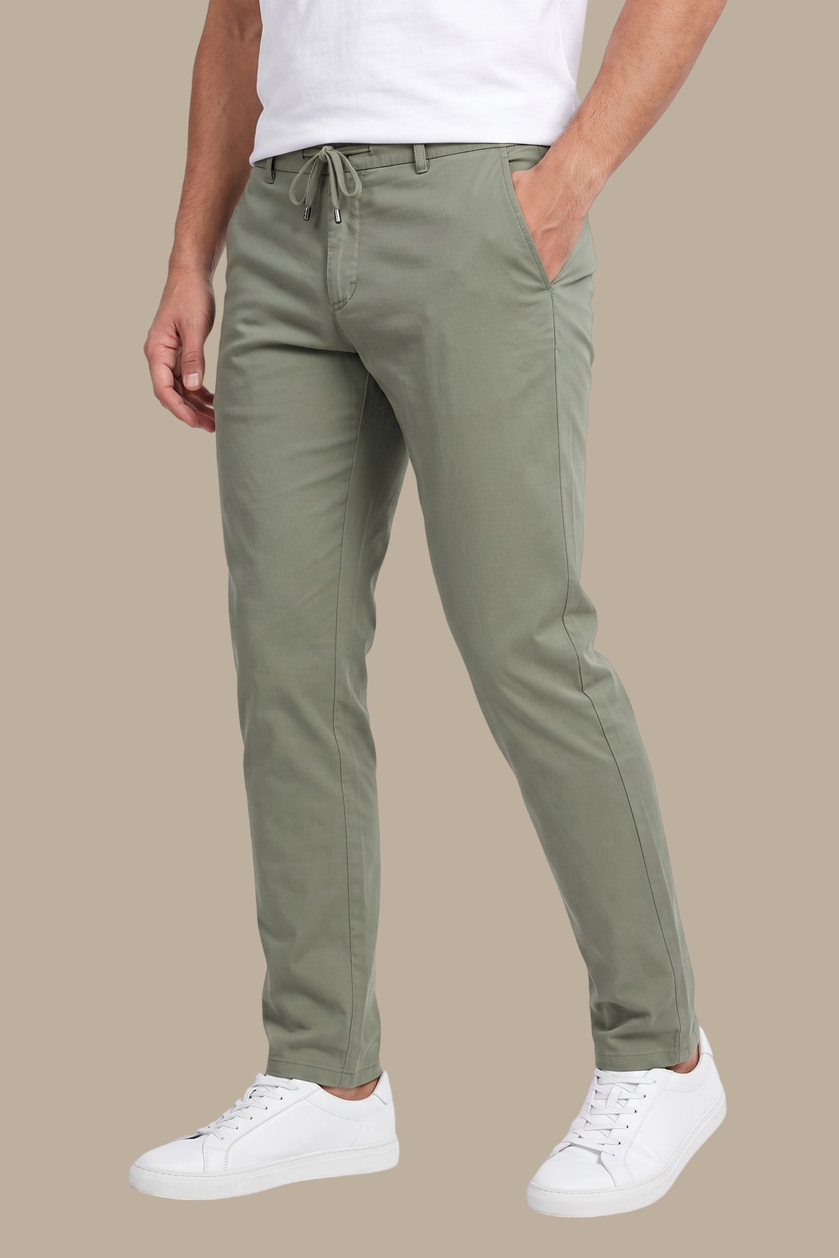 Fashion Trouser With Elastic Band