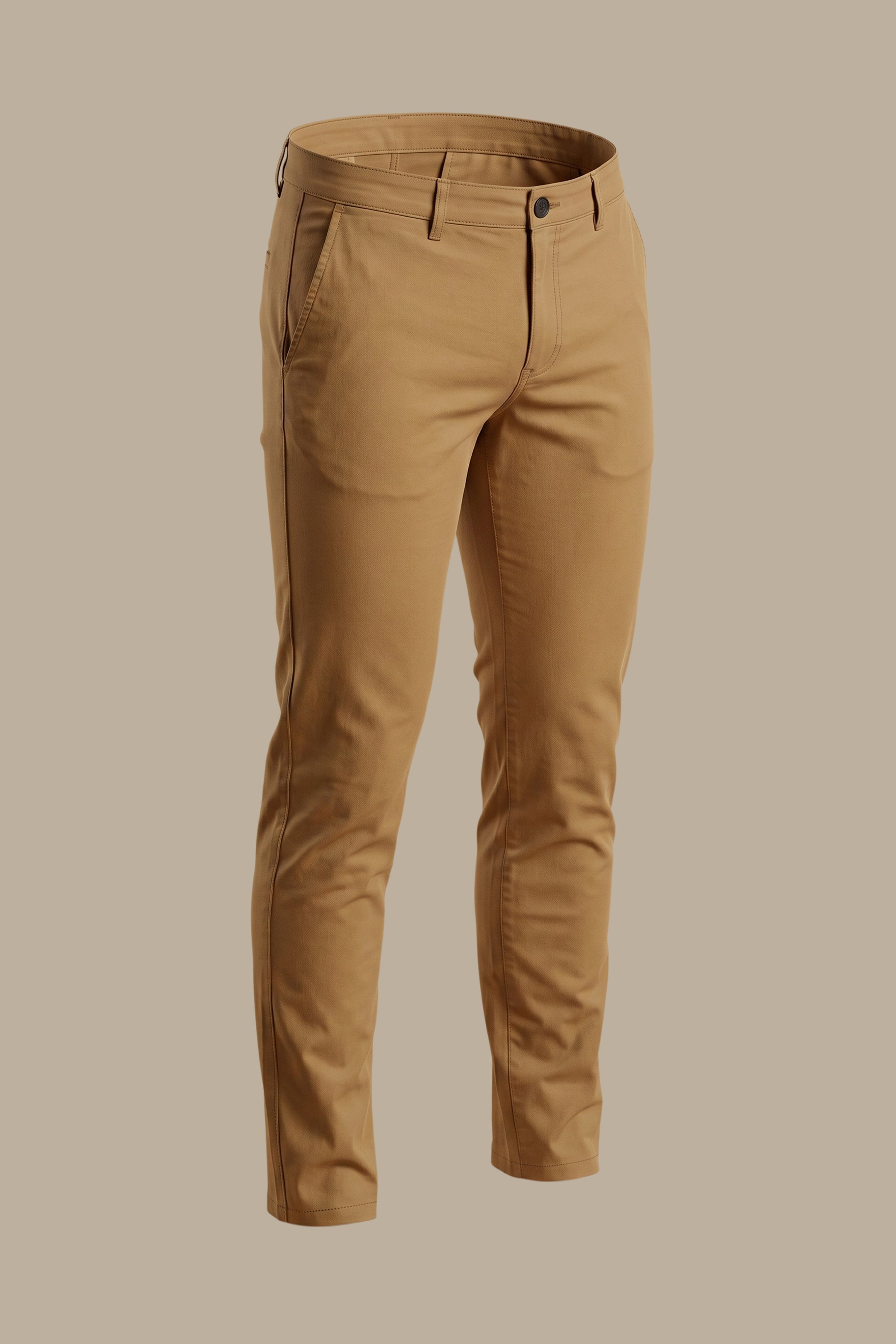 Camel Slim Fit Chinos: Modern Elegance