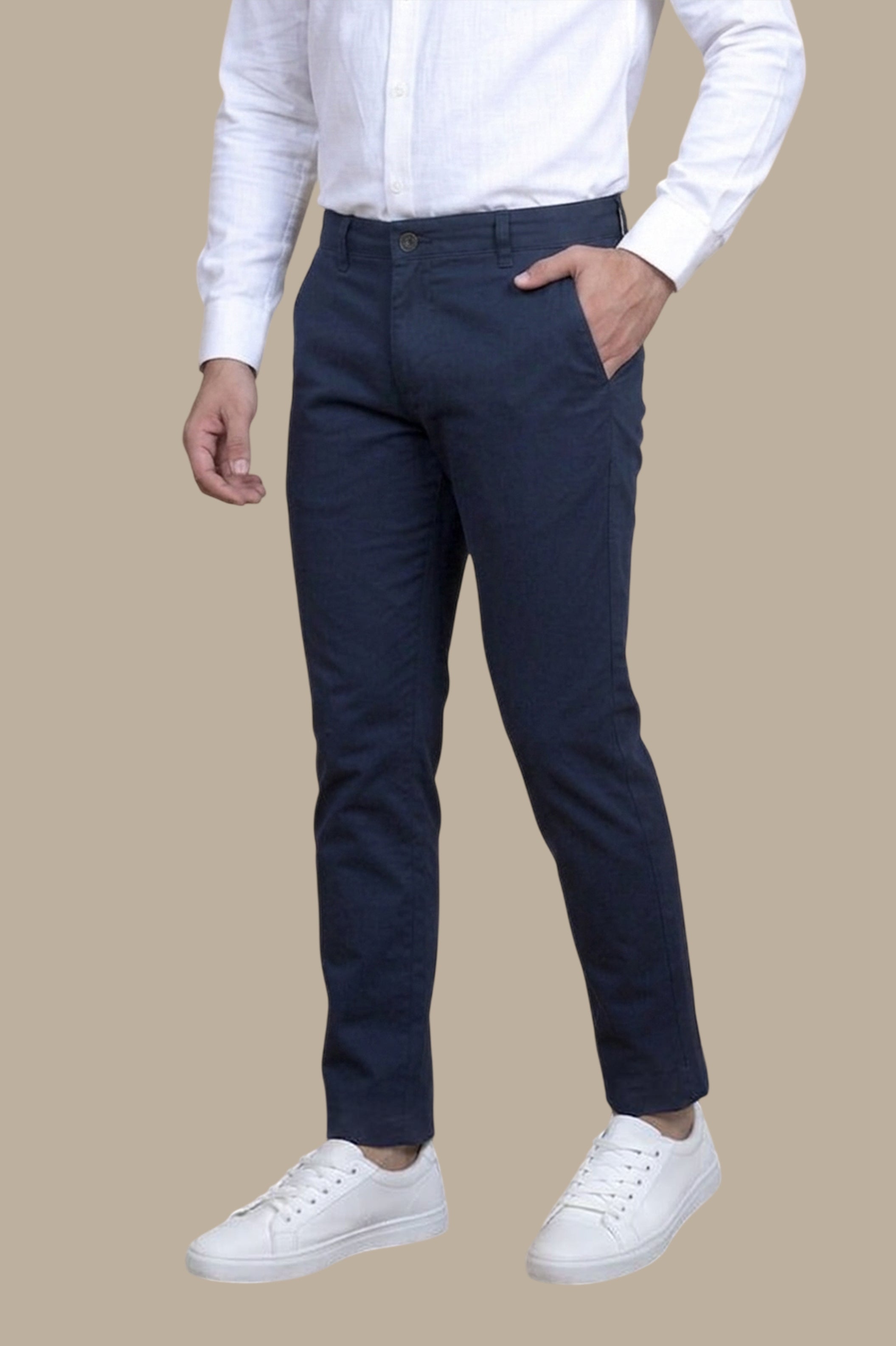 Navy Slim Fit Chino Pants