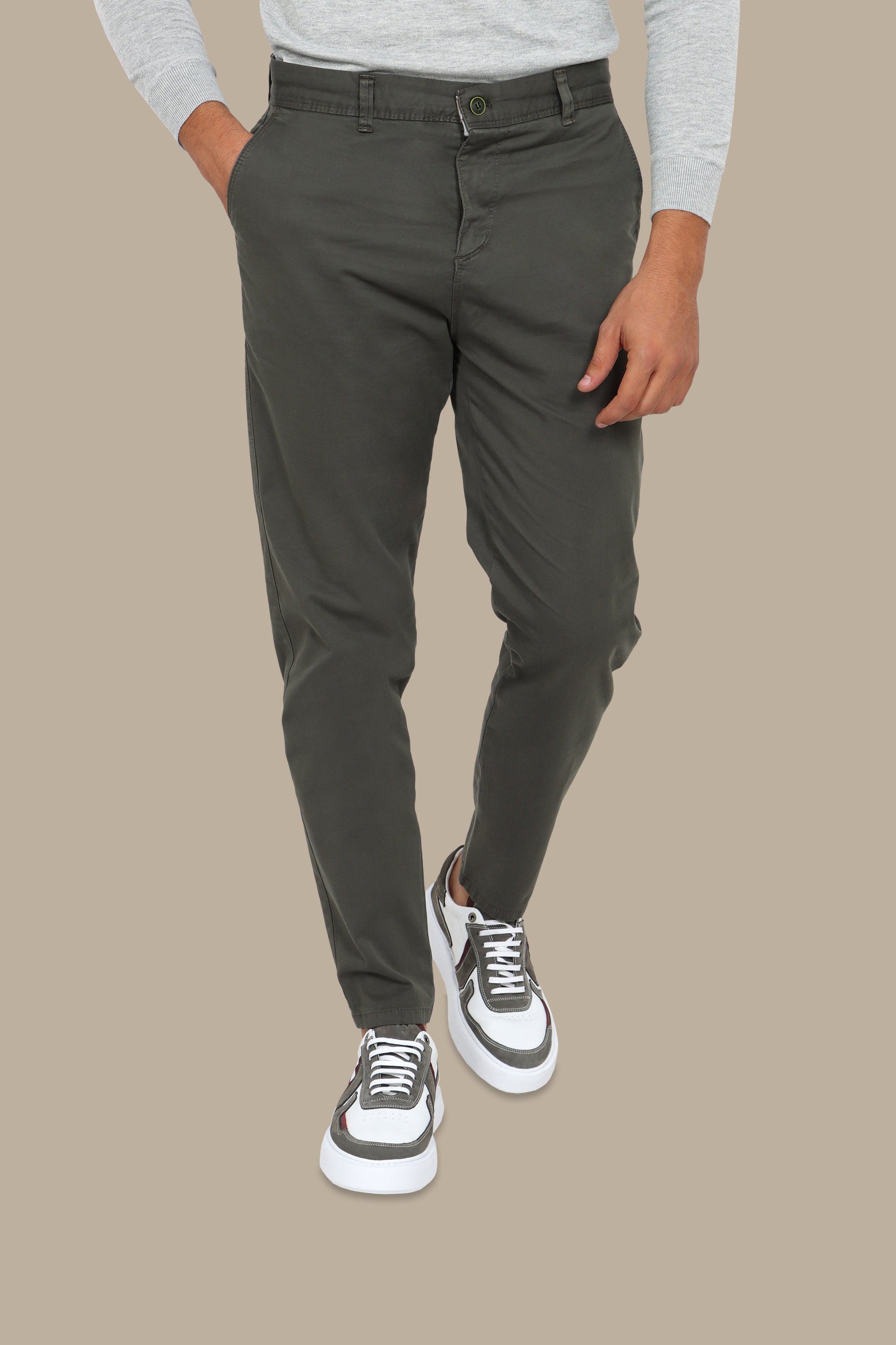 Khaki Plain Chinos