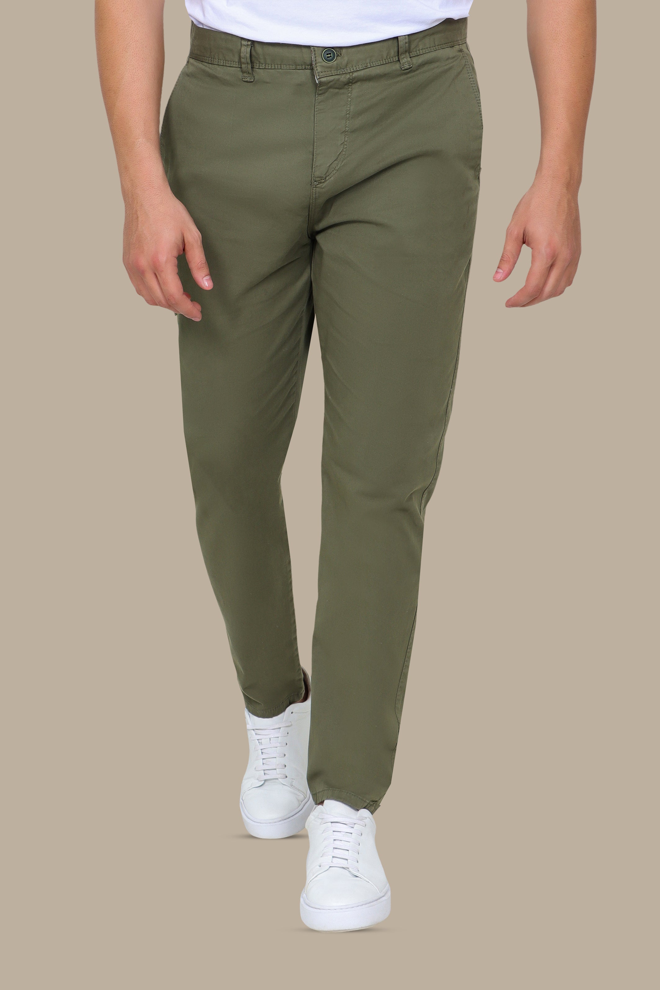 Khaki Plain Chinos