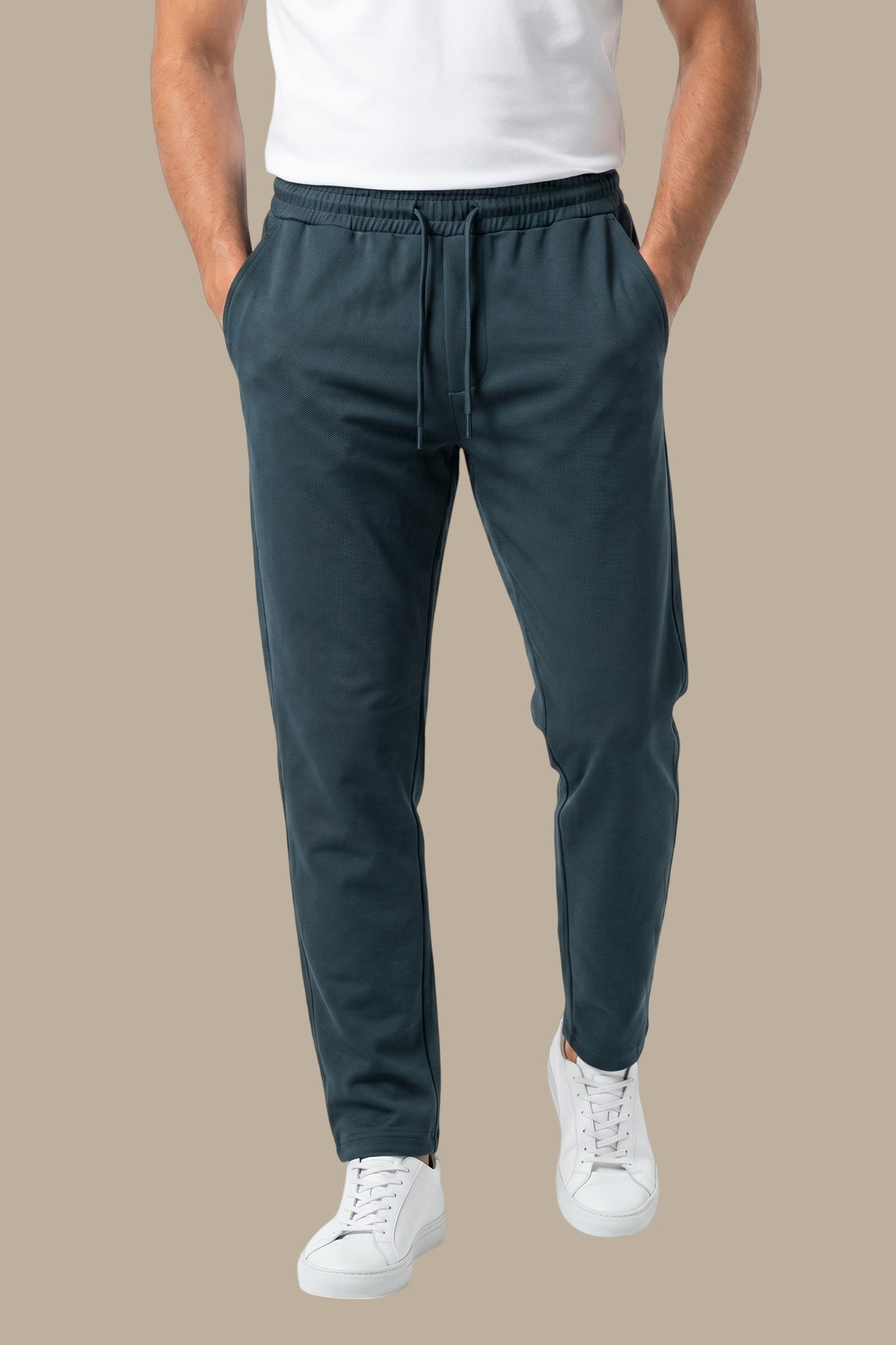 Regular Fit Lycra Fashion Trousers