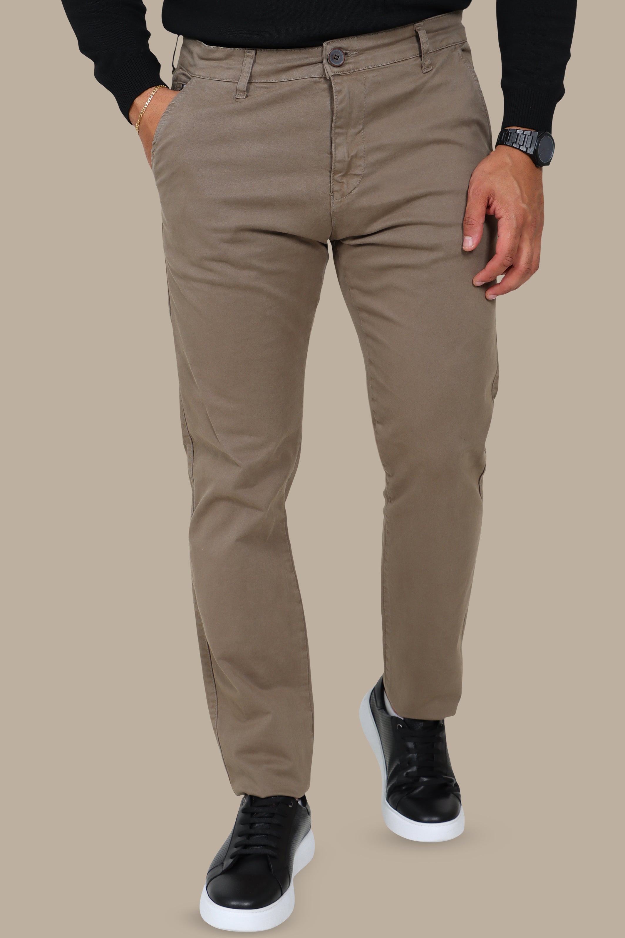 Olive Regular-Fit Chino (Big Size)