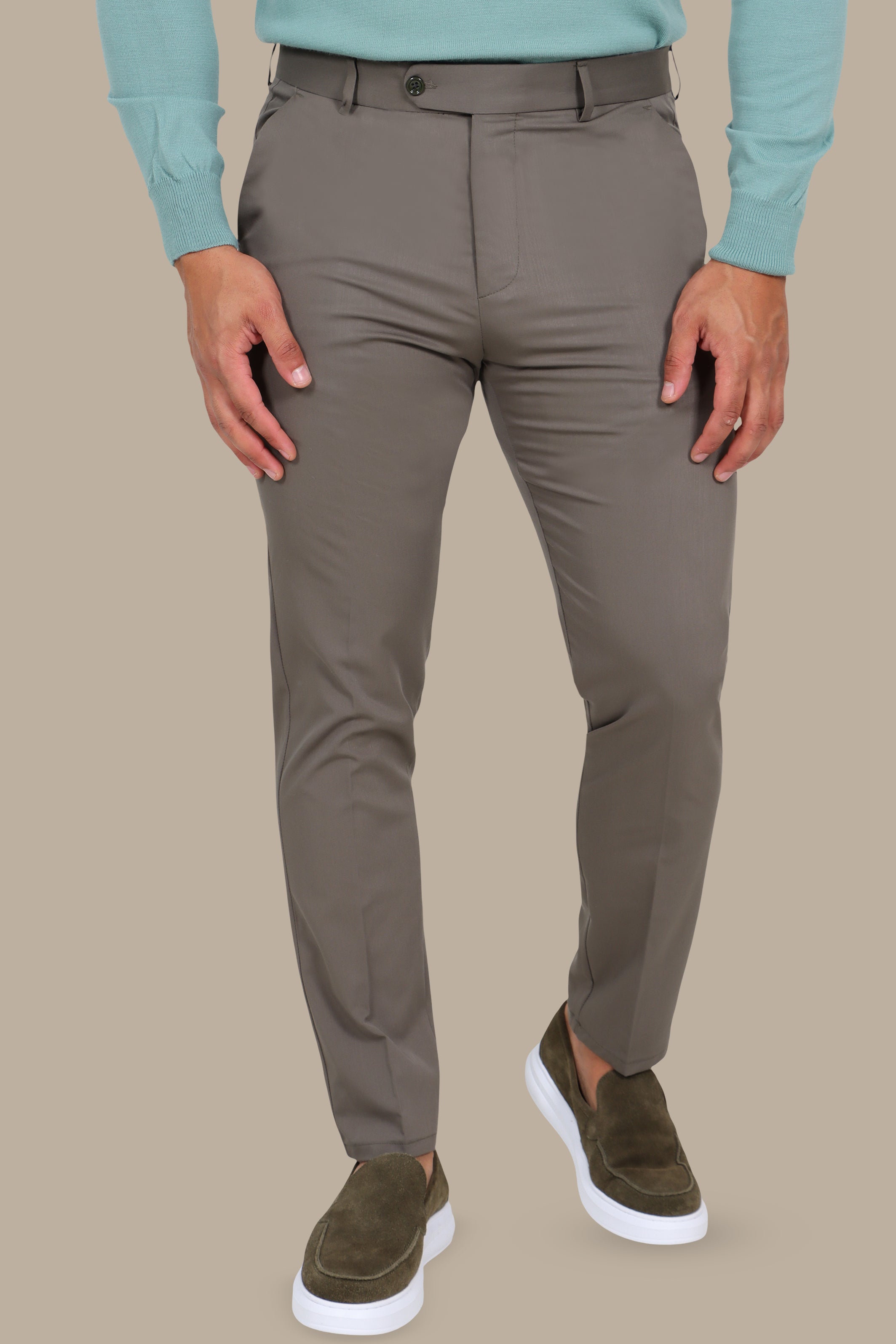 Classic Slim Fit Pant in Olive