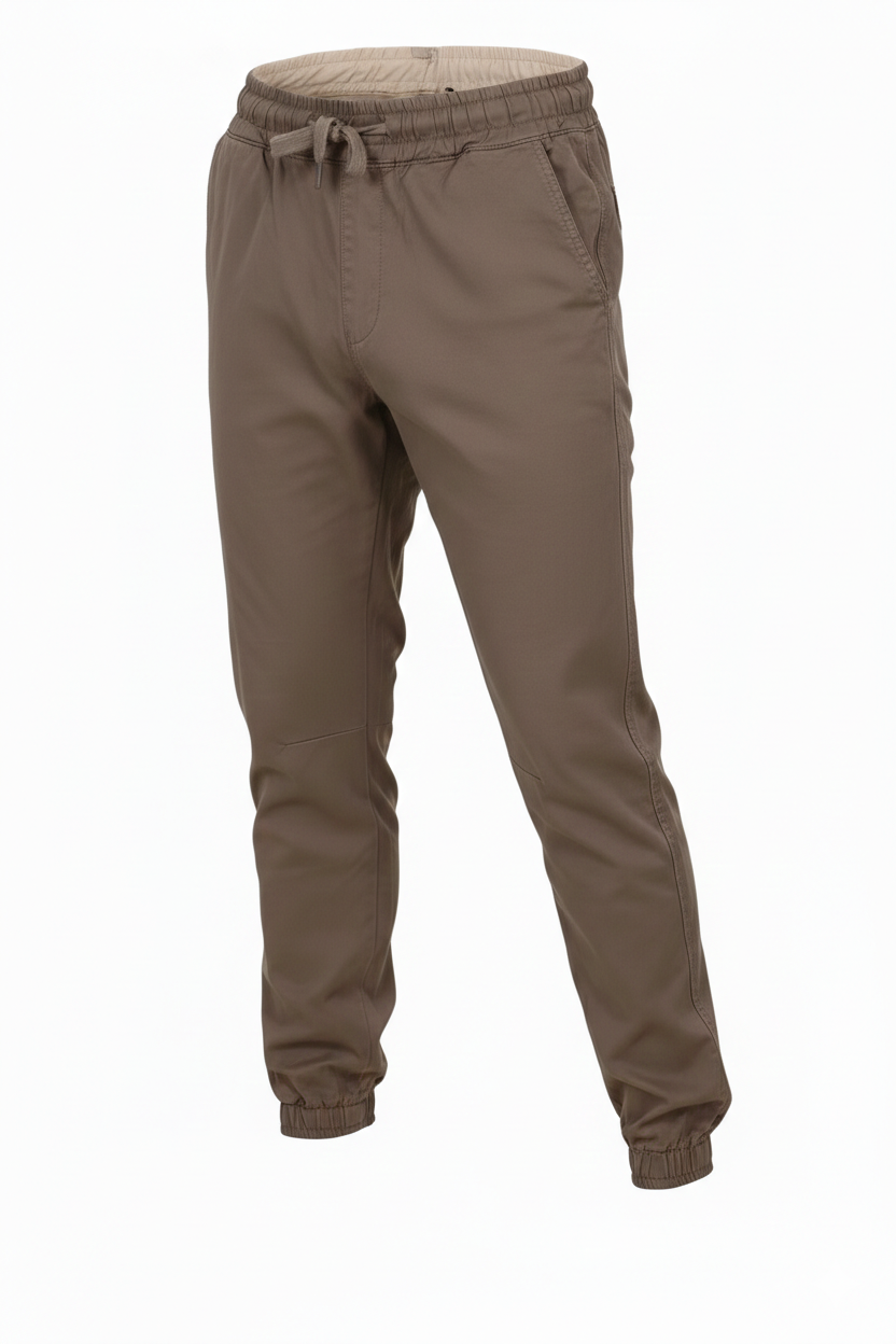 Mocha Cargo Pant with Elastic Waist