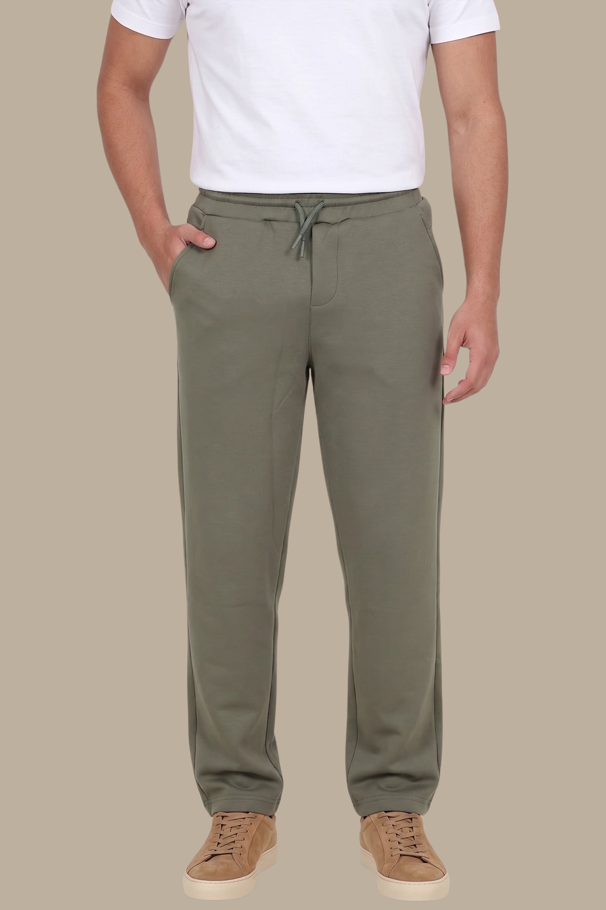 Khaki Casual Trousers – Regular Fit