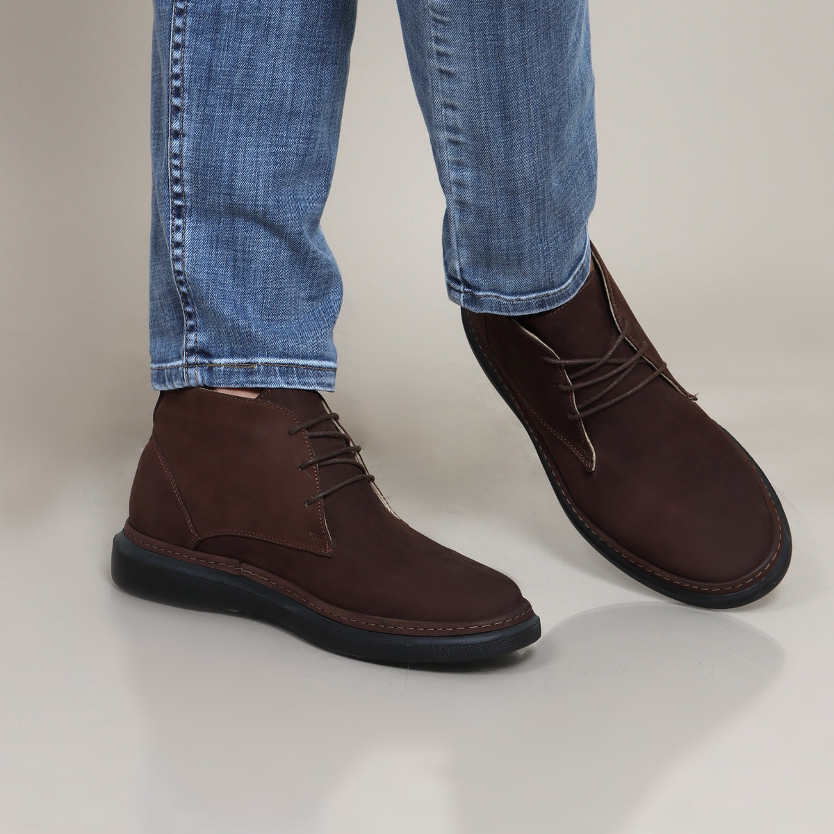 Shoes Half Boot Nubuck Plain