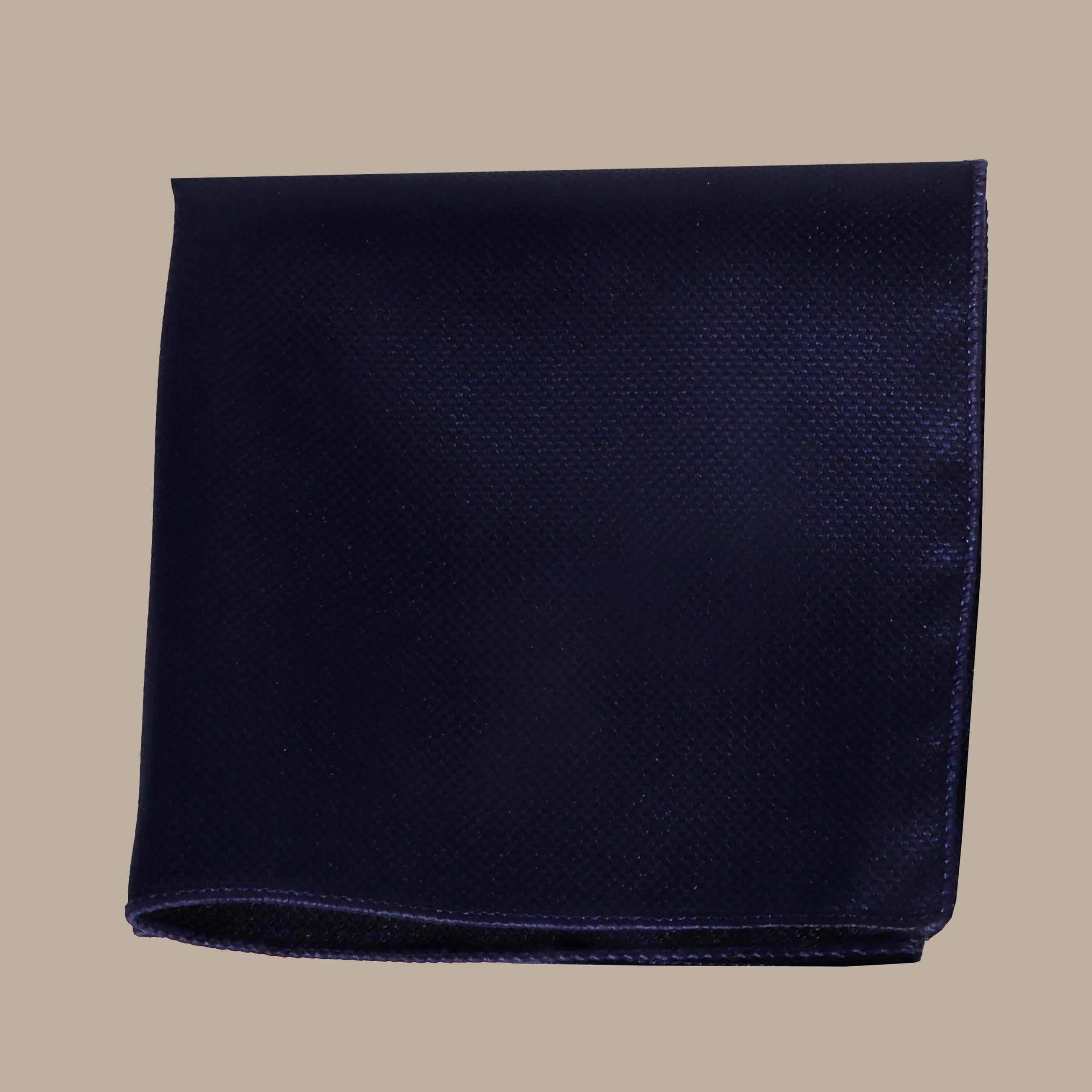 Navy Structured Pocket Square