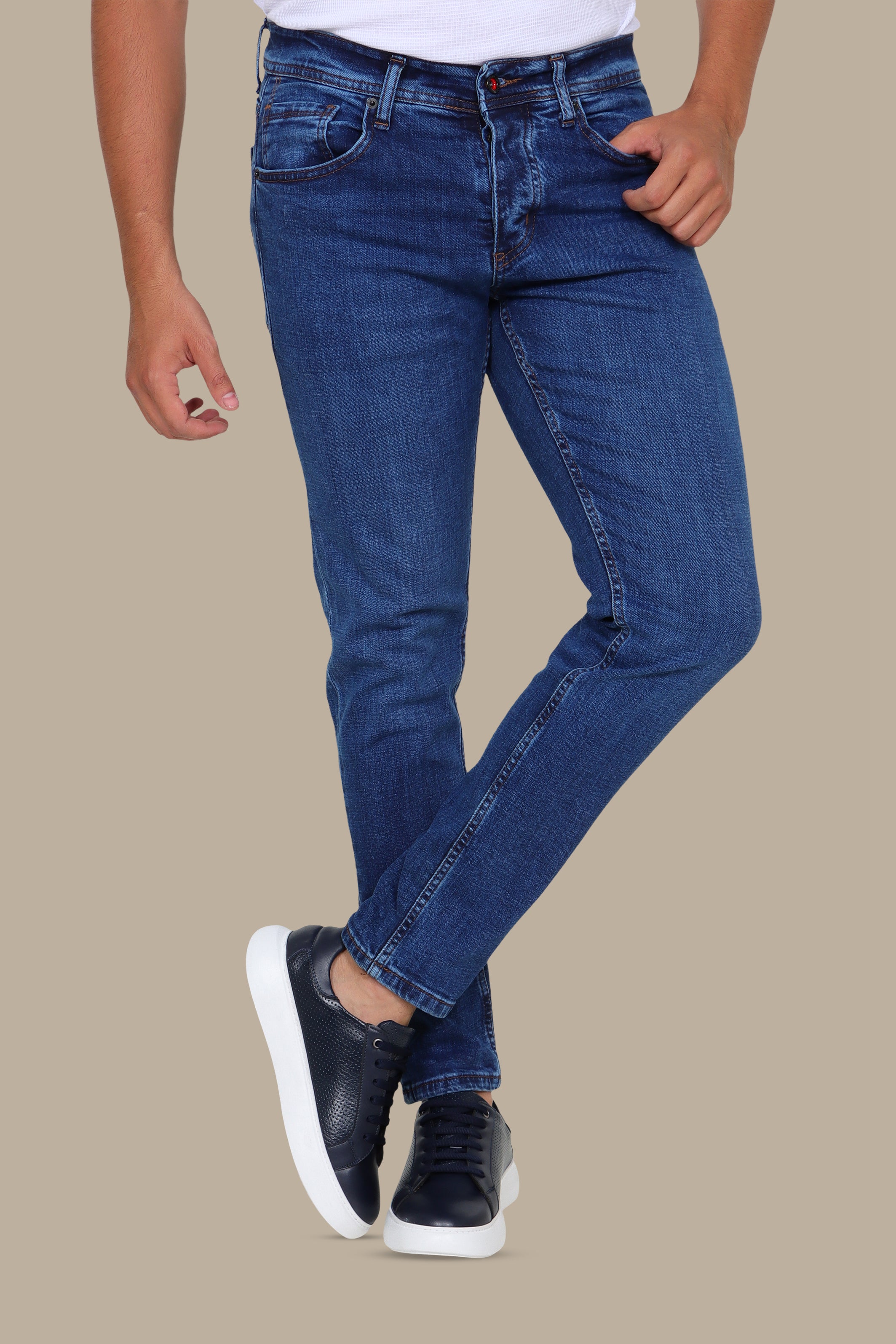 Regular Fit Blue Jeans